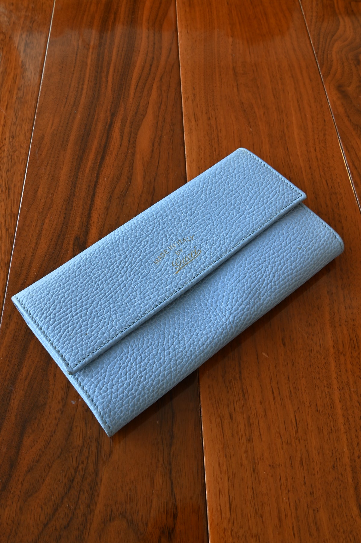 Gucci Light Blue Long Wallet
