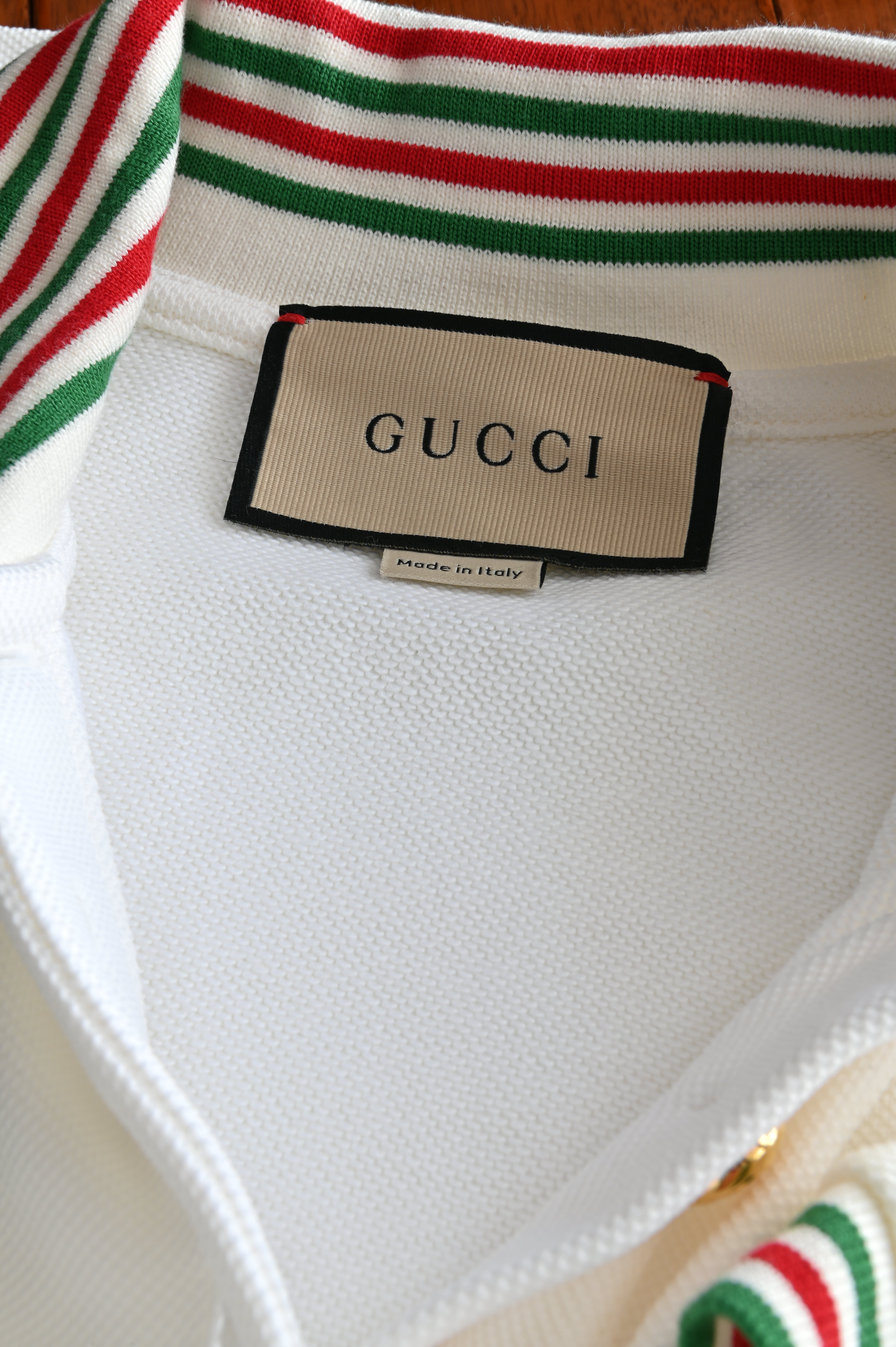 Gucci Tennis Dress in white with Gucci color detail logo