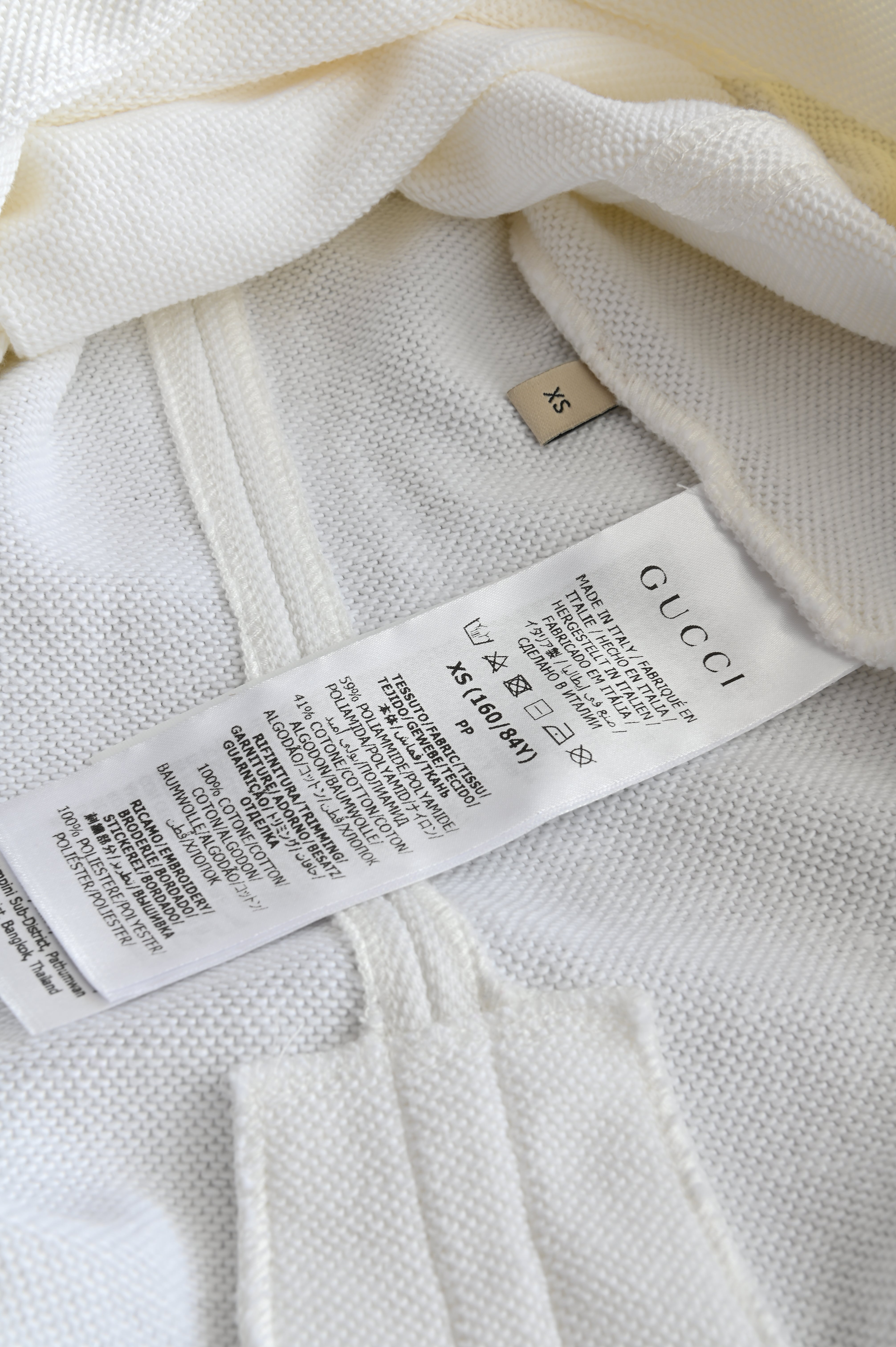 Gucci Tennis Dress in white with Gucci color detail material