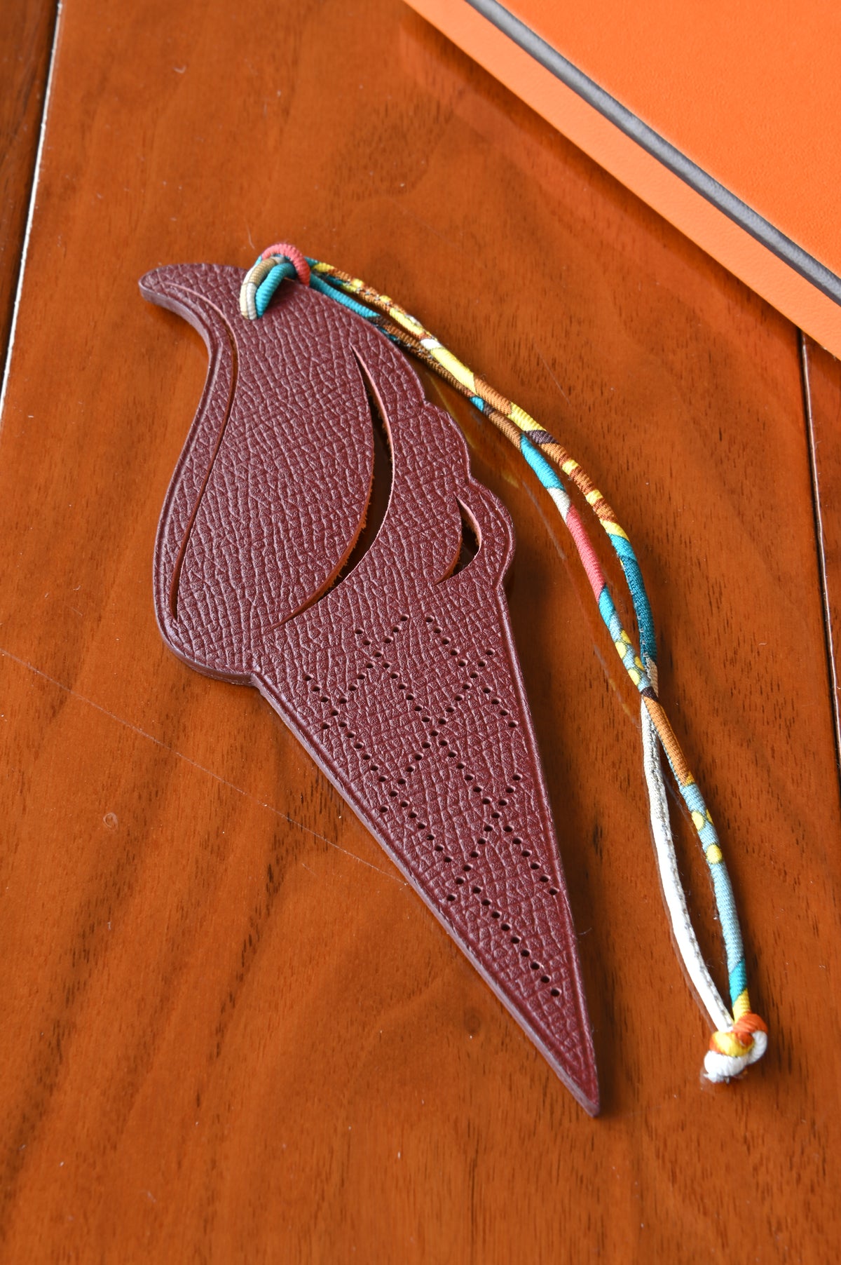Hermes Orange 2D Ice Cream Charm back