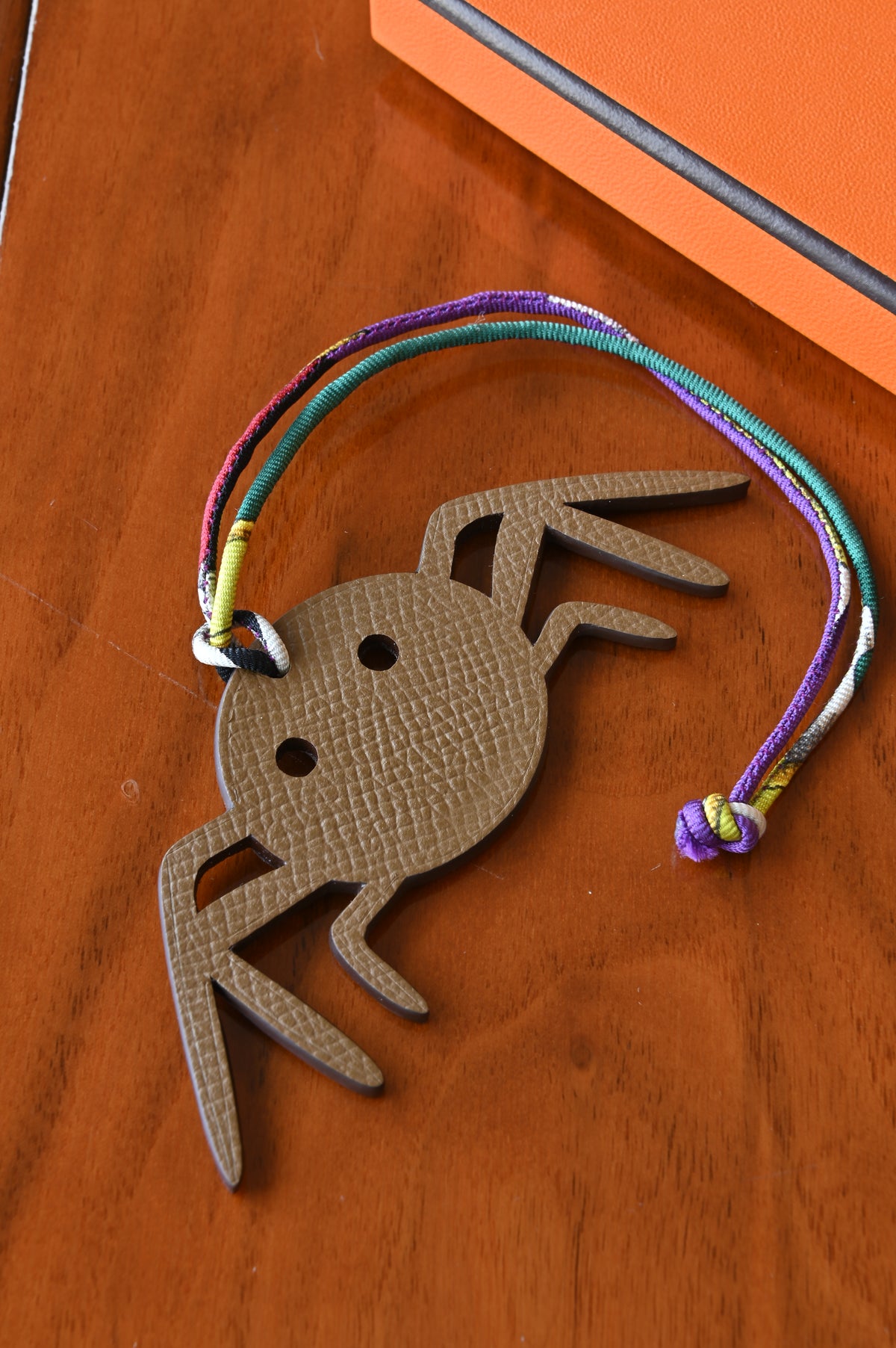 Hermes Taupe Brown Spider Charm