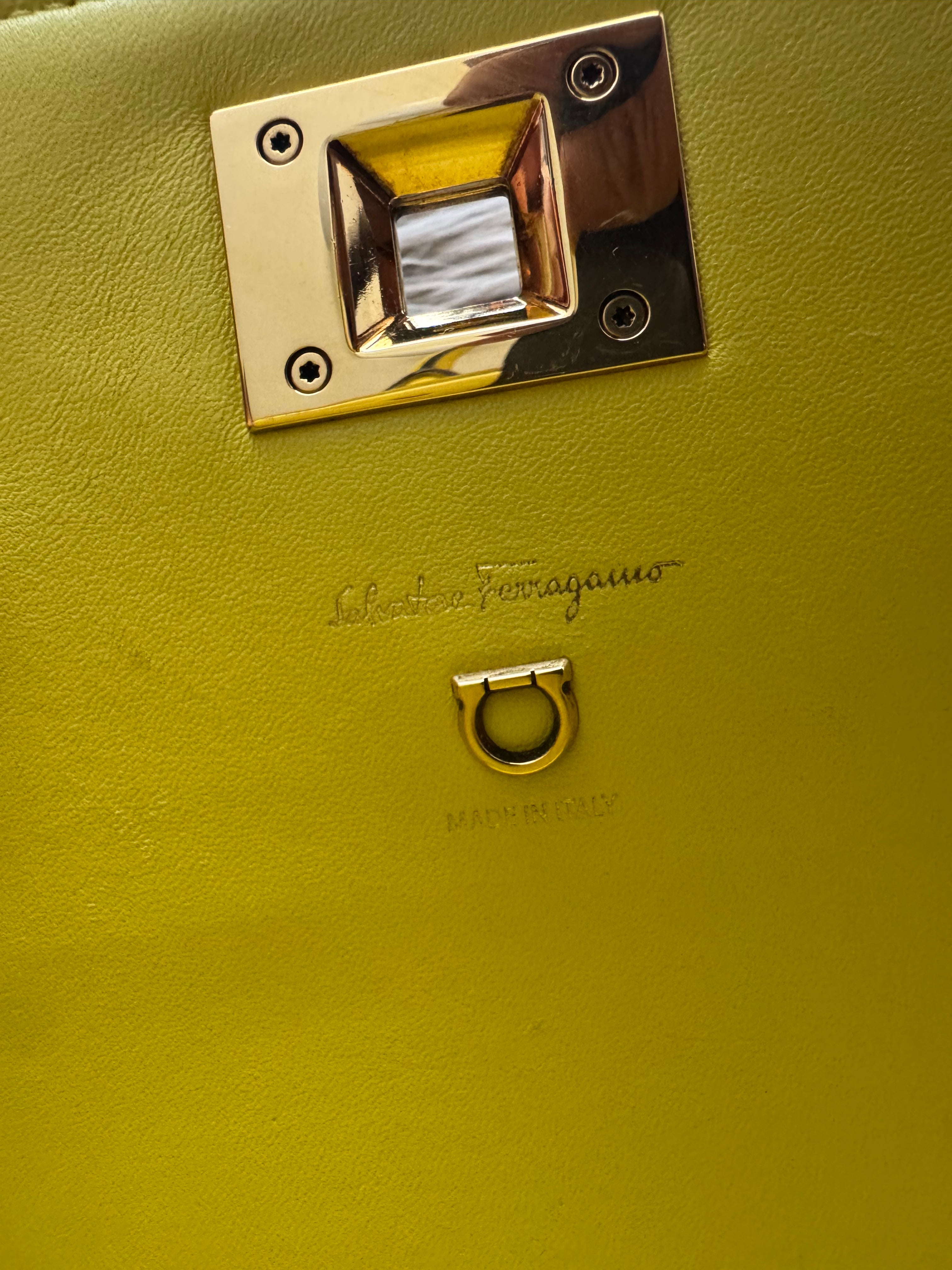 Salvatore Ferragamo Studio Box in Yellow