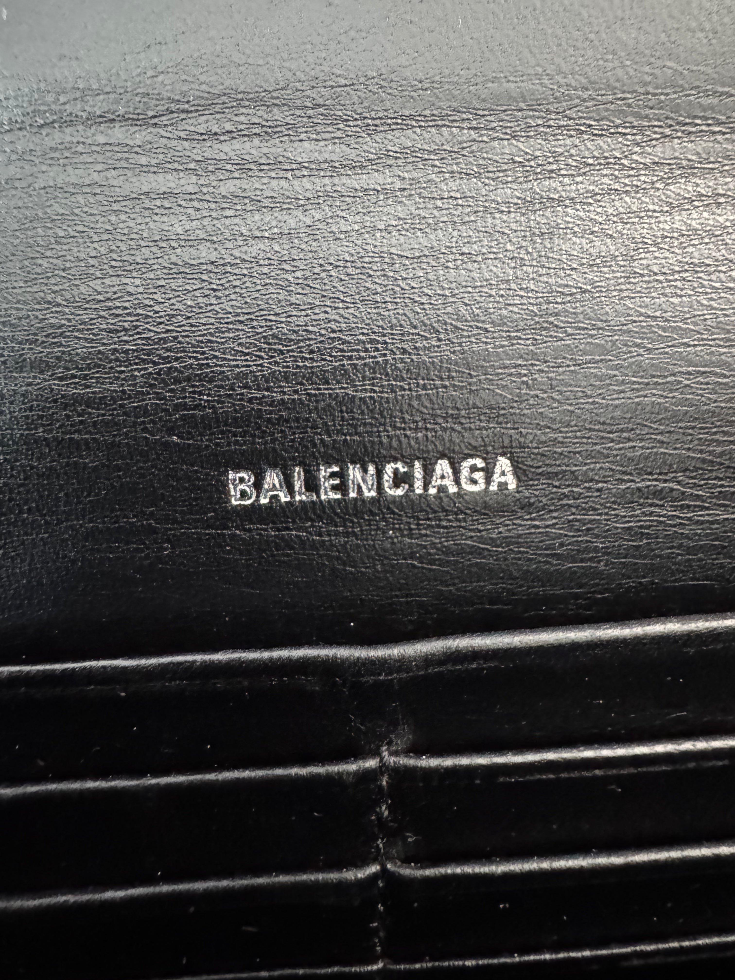 Balenciaga Blue long flap wallet