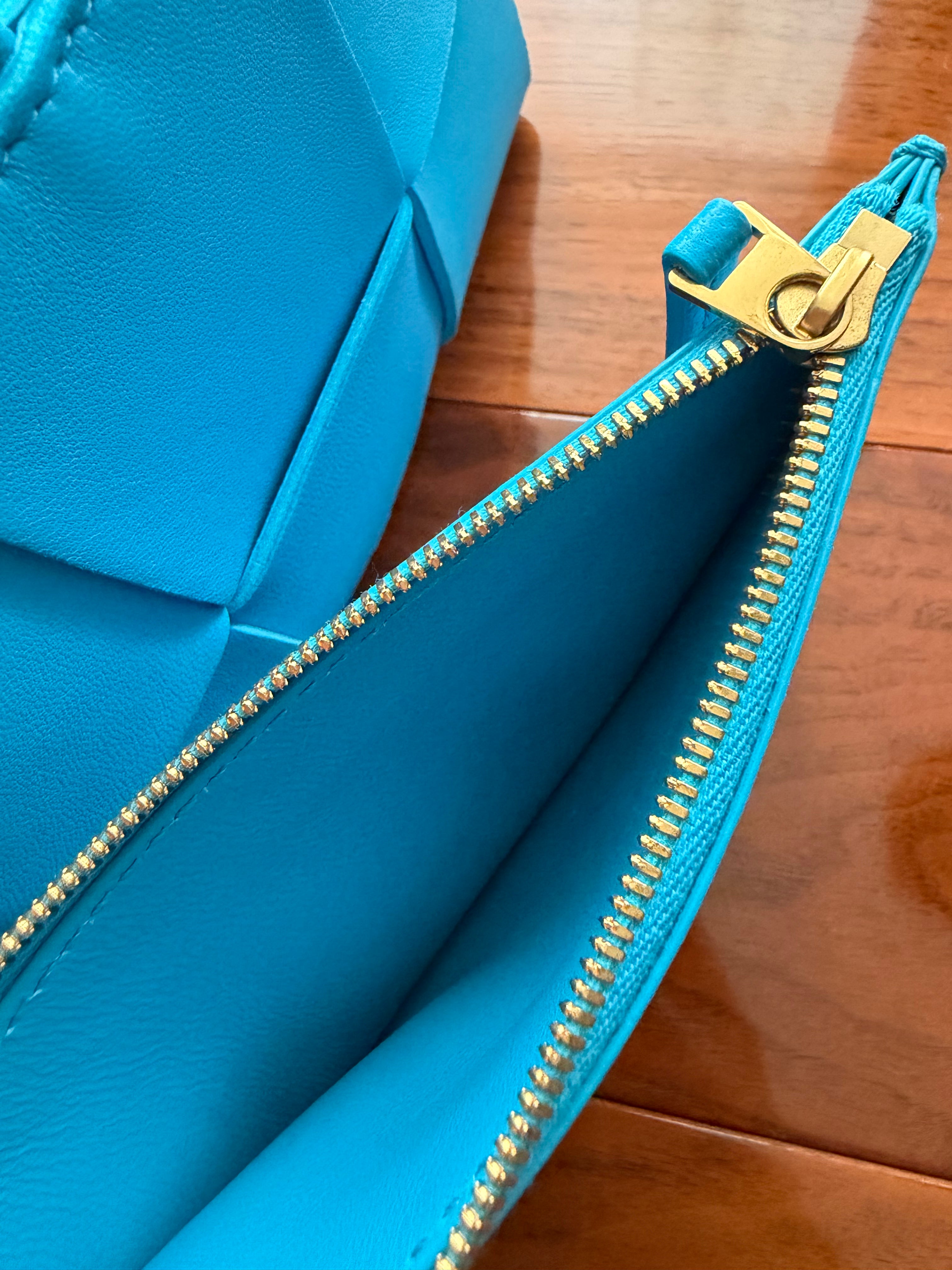 Bottega Veneta Blue Mini Arco Tote Bag