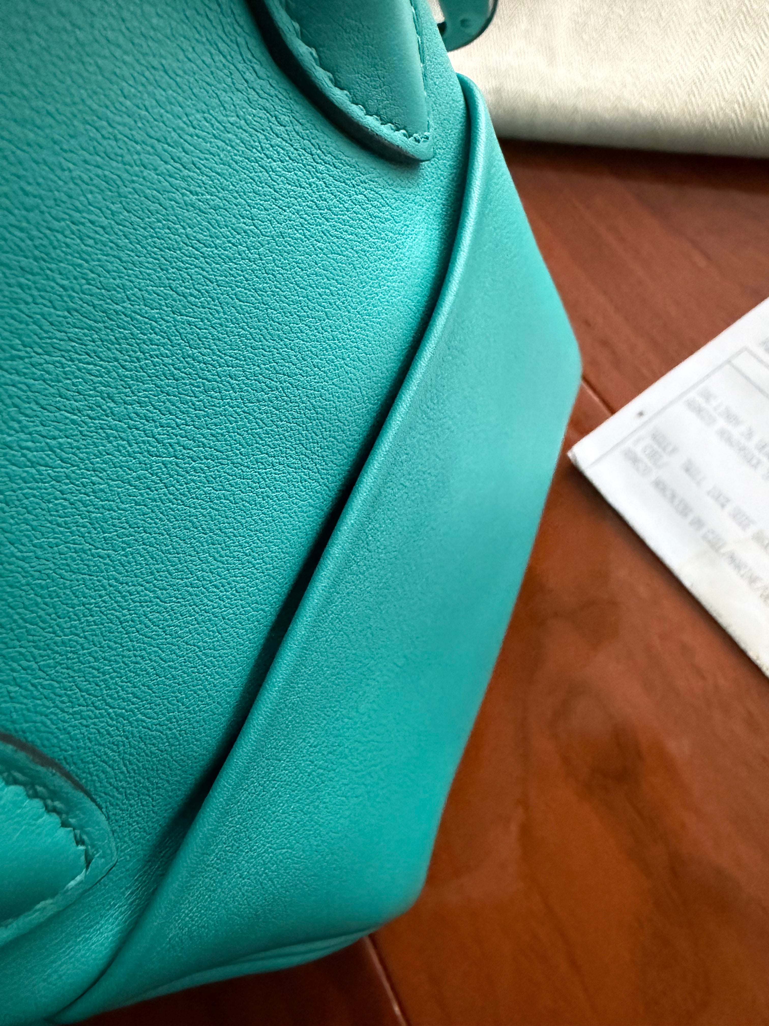 Hermès Lindy 26 Veau Swift leather Bleu Paon bag