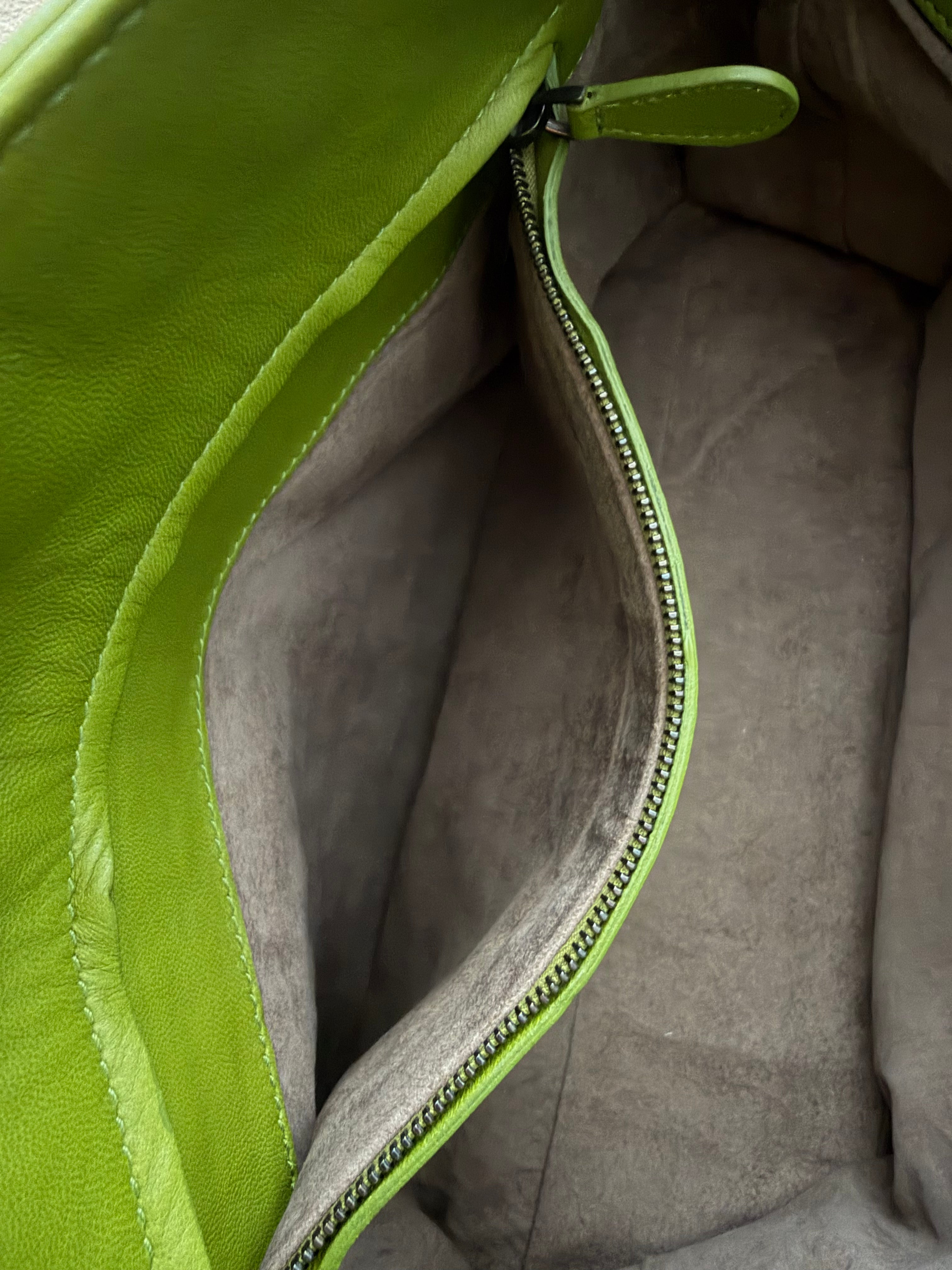 Bottega Veneta Nappa Intrecciatto large tote bag in lime green
