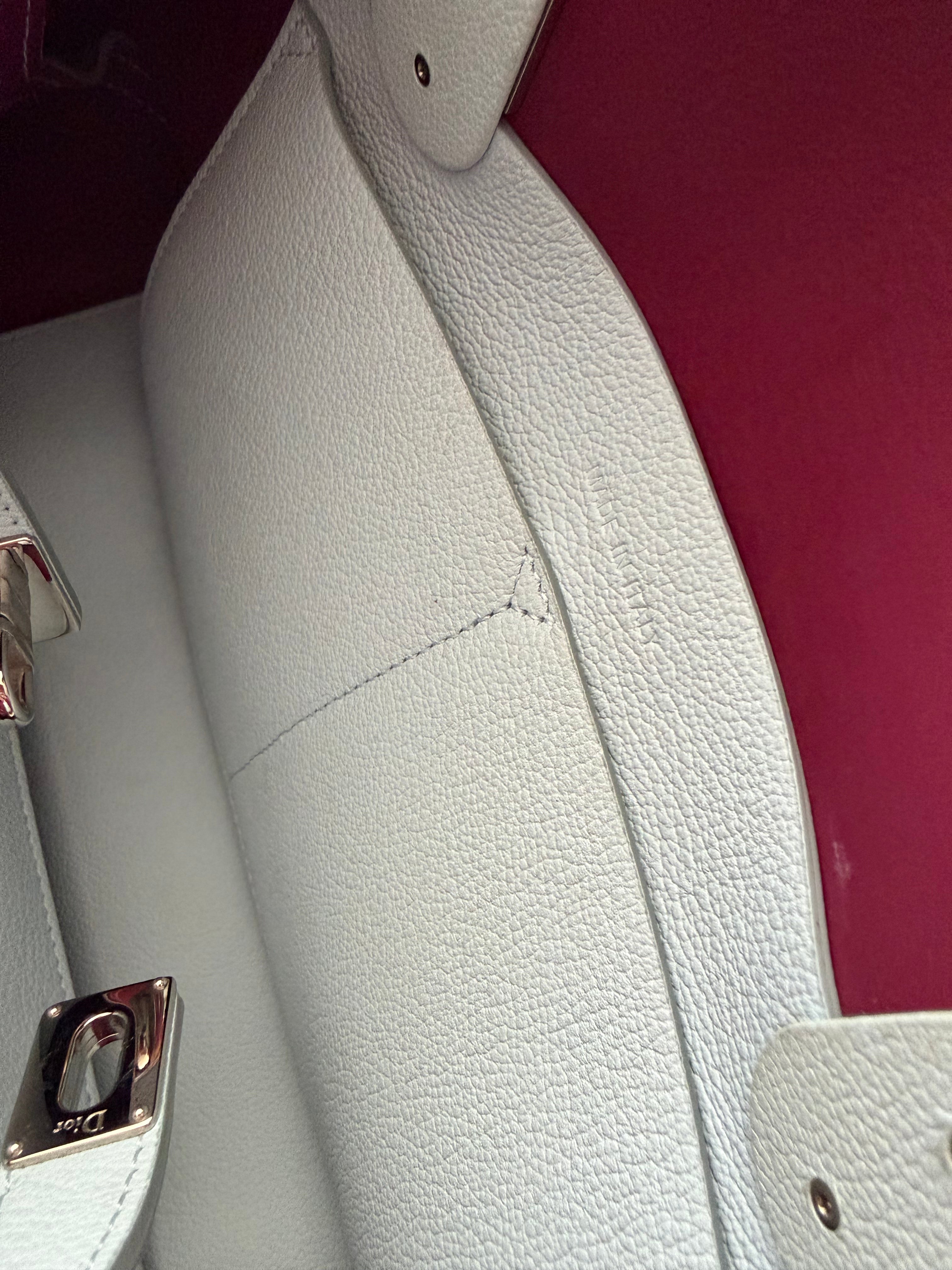 Christian Dior Open Bar Tote in soft baby blue