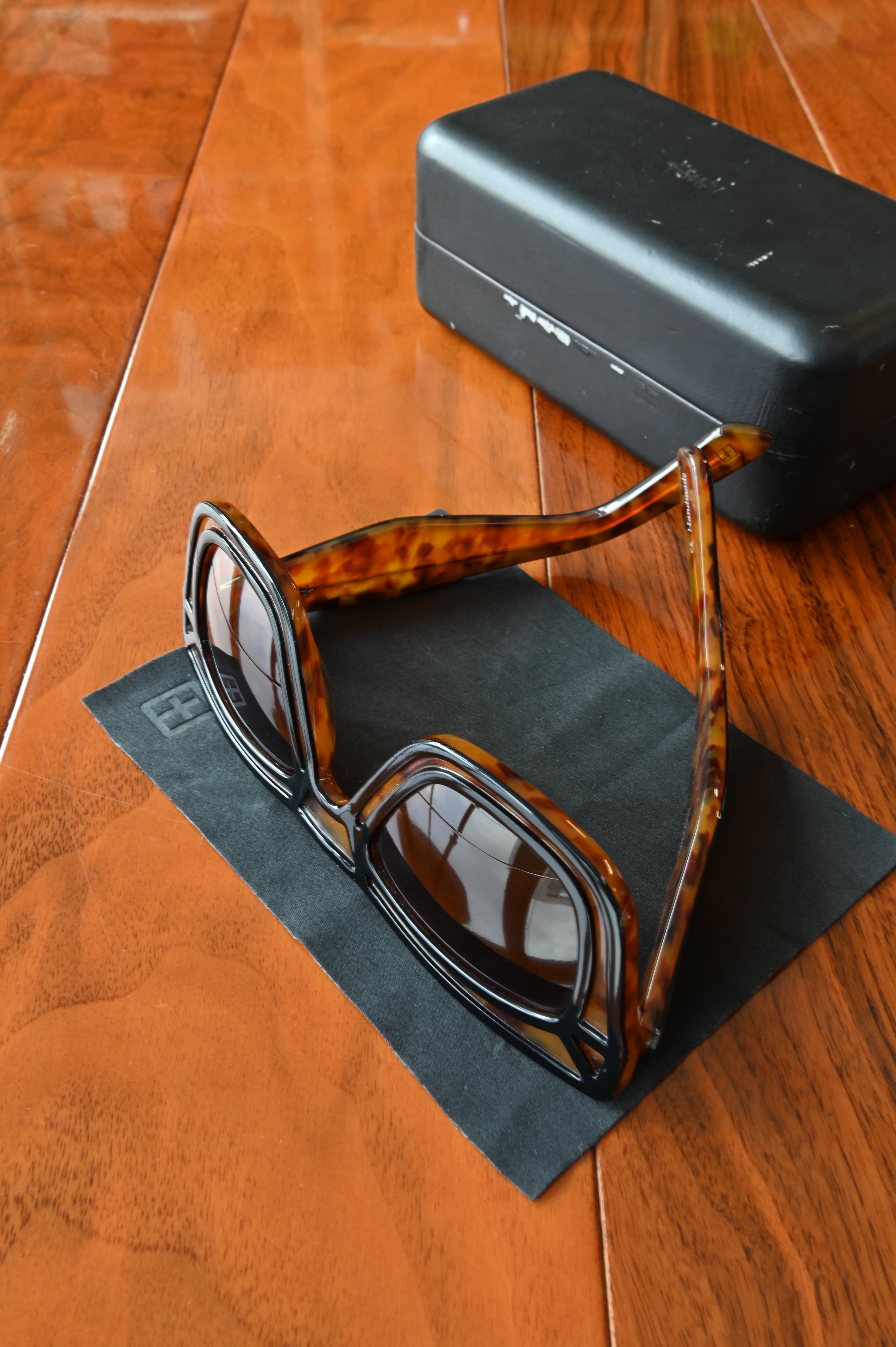 Ksubi Brown Skeleton Sunglasses bottom