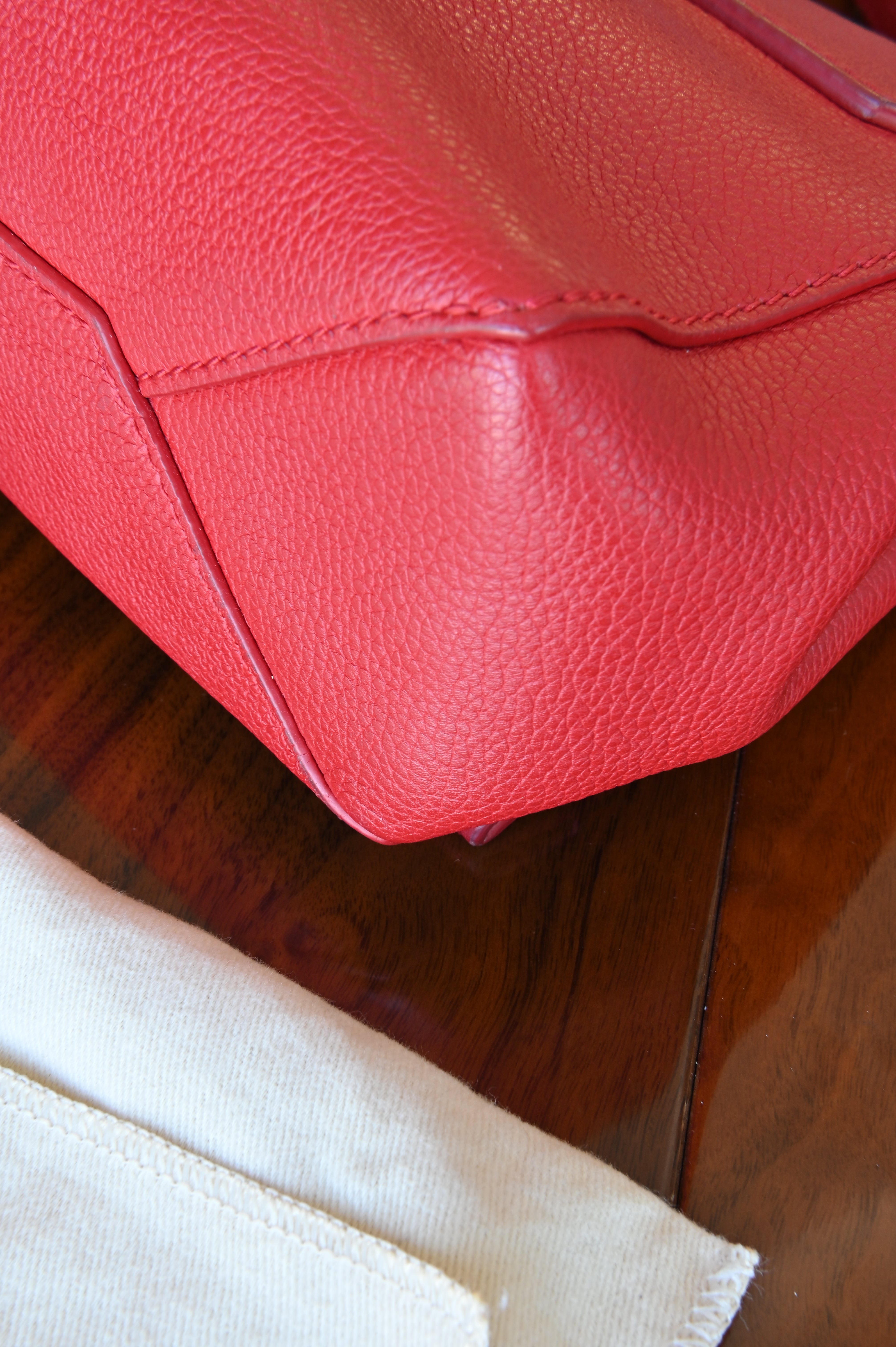 Louis Vuitton Red Lockme Crossbody Bag angle two