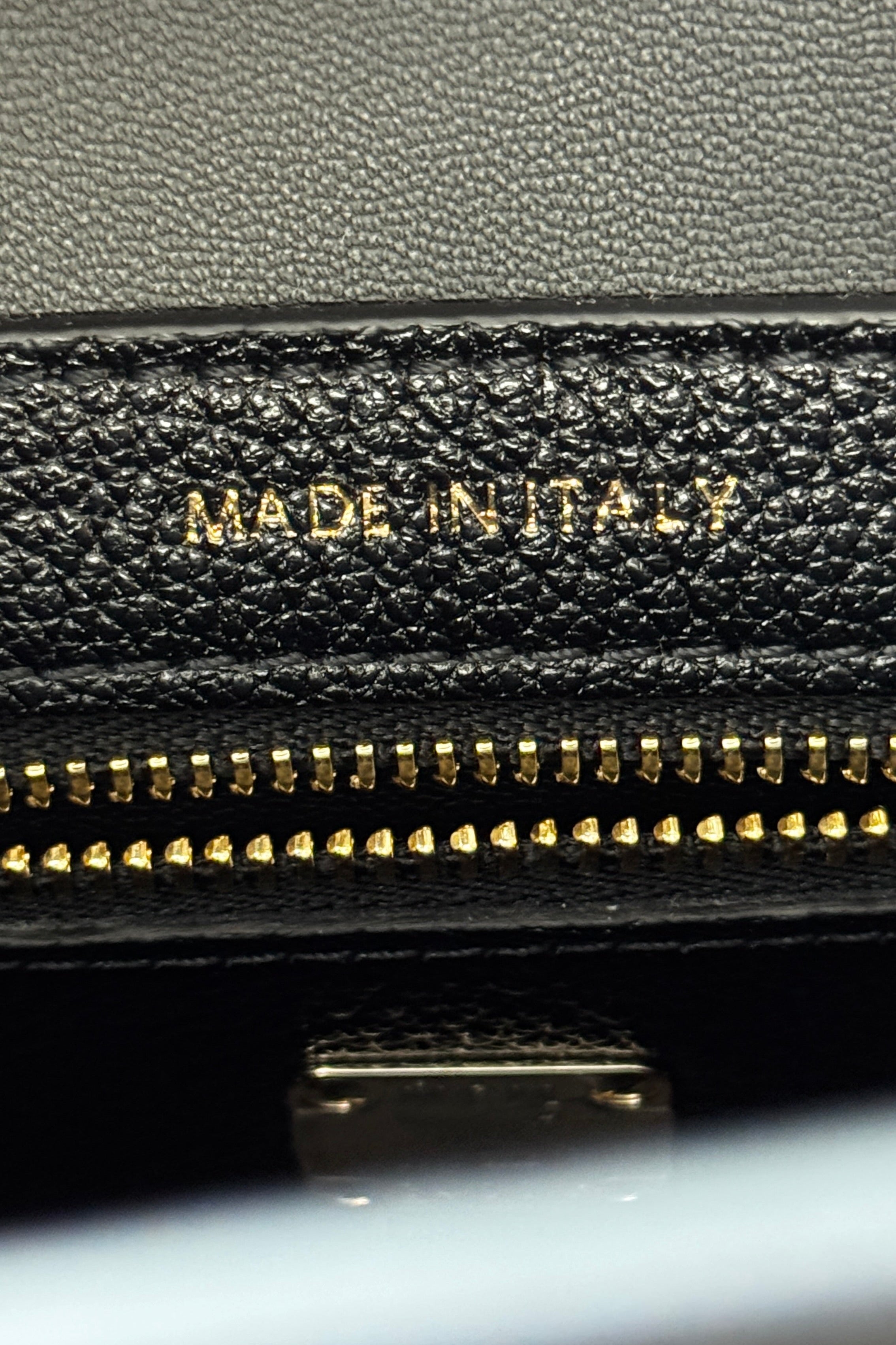 MCM Black Tote Bag logo2