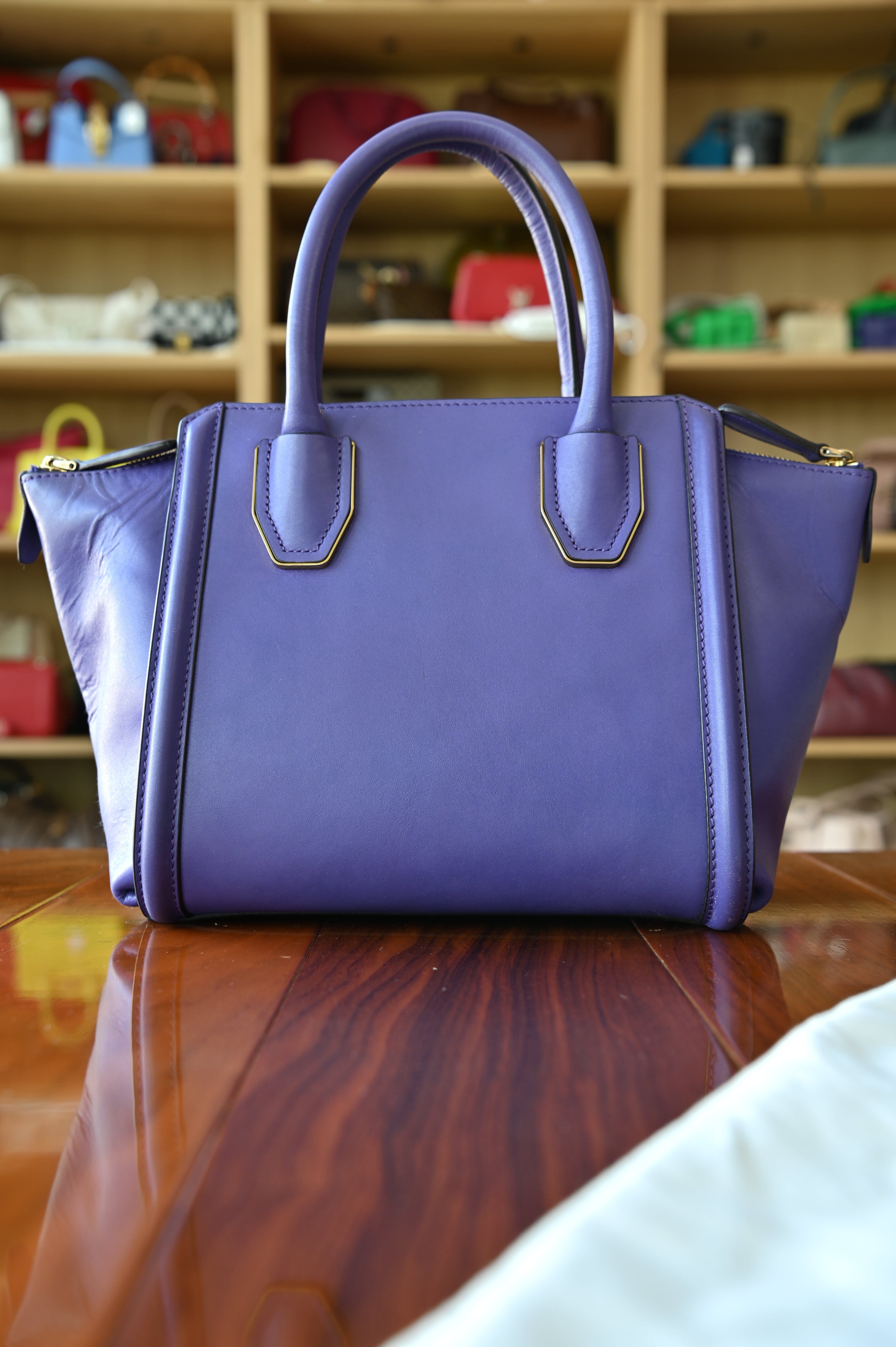 MCM Purple Crossbody Bag back