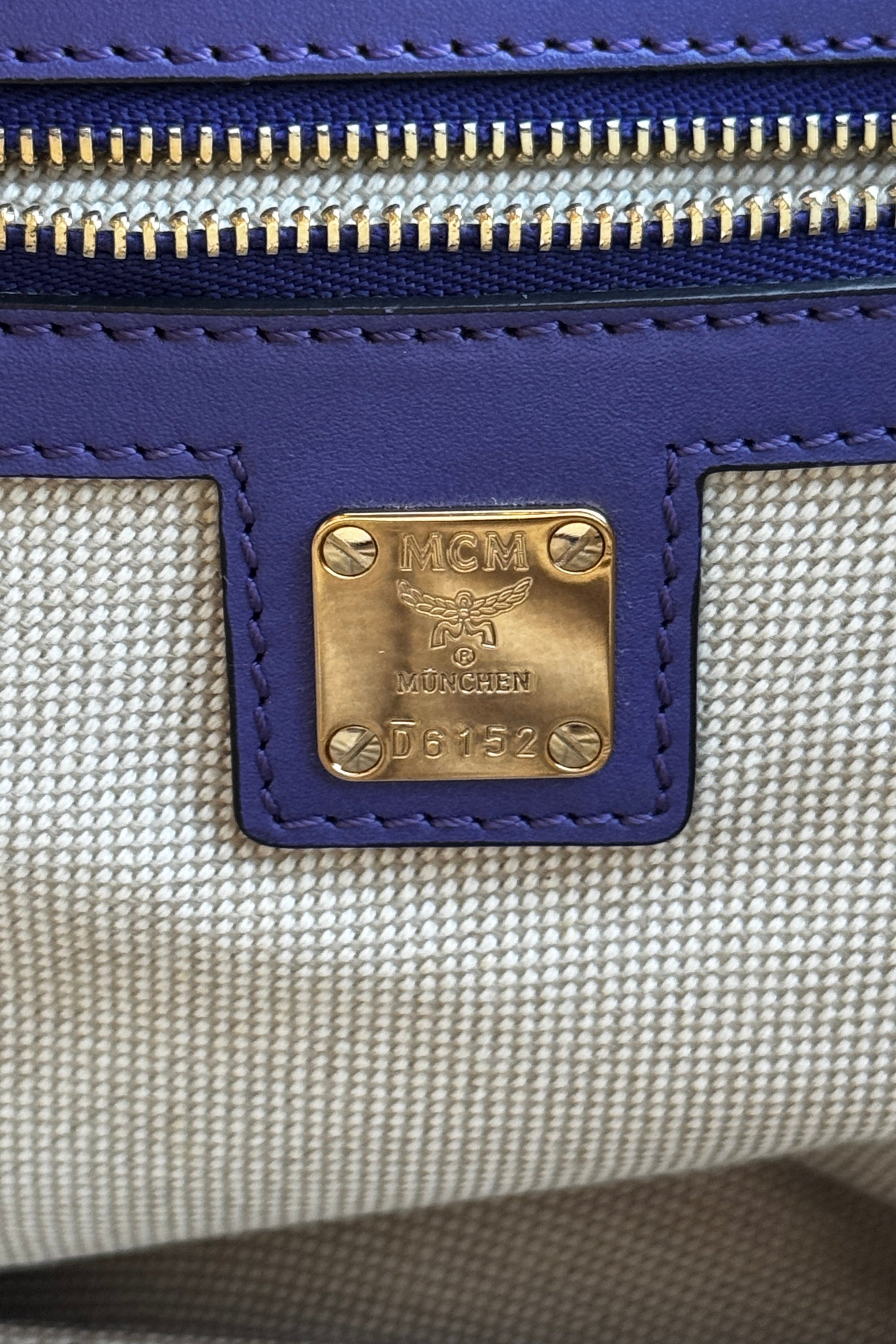 MCM Purple Crossbody Bag hardware