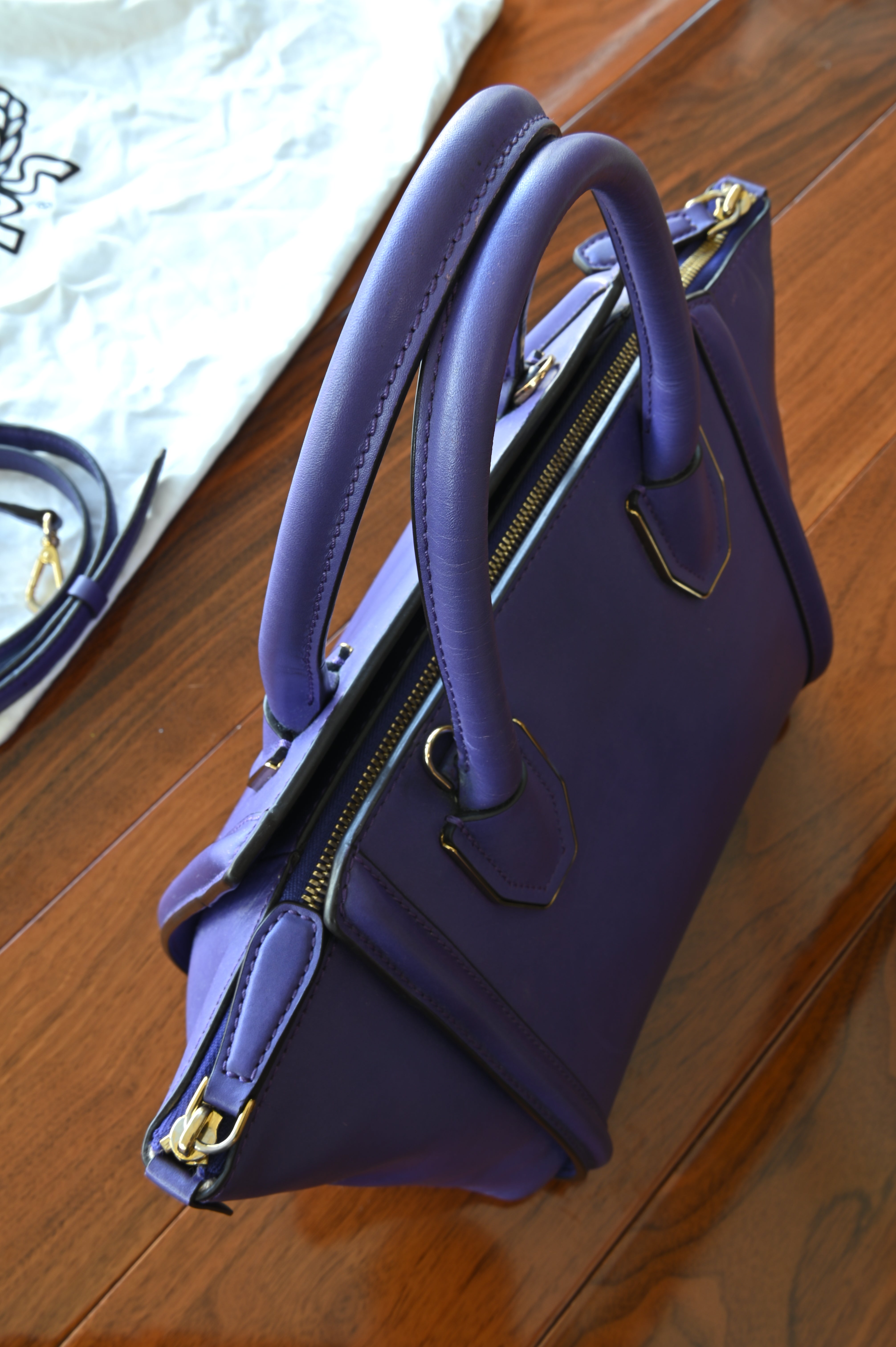 MCM Purple Crossbody Bag top