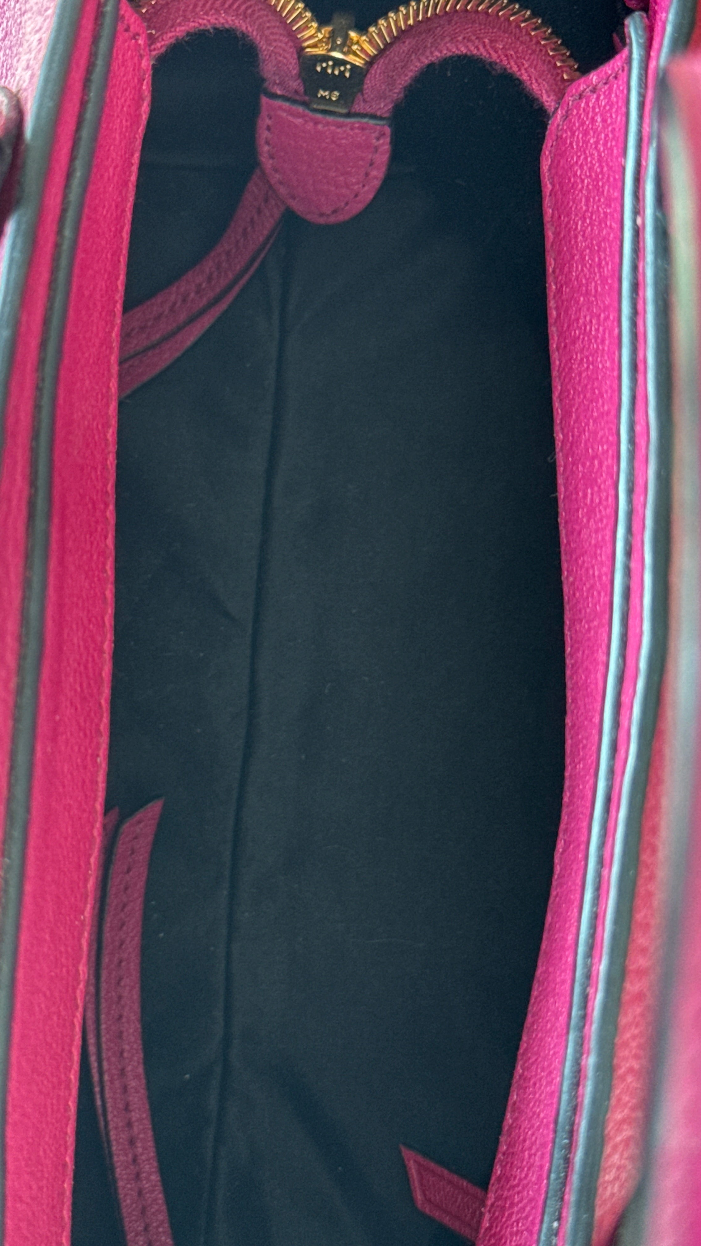 Miu Miu Pink Top Handle Bag inside