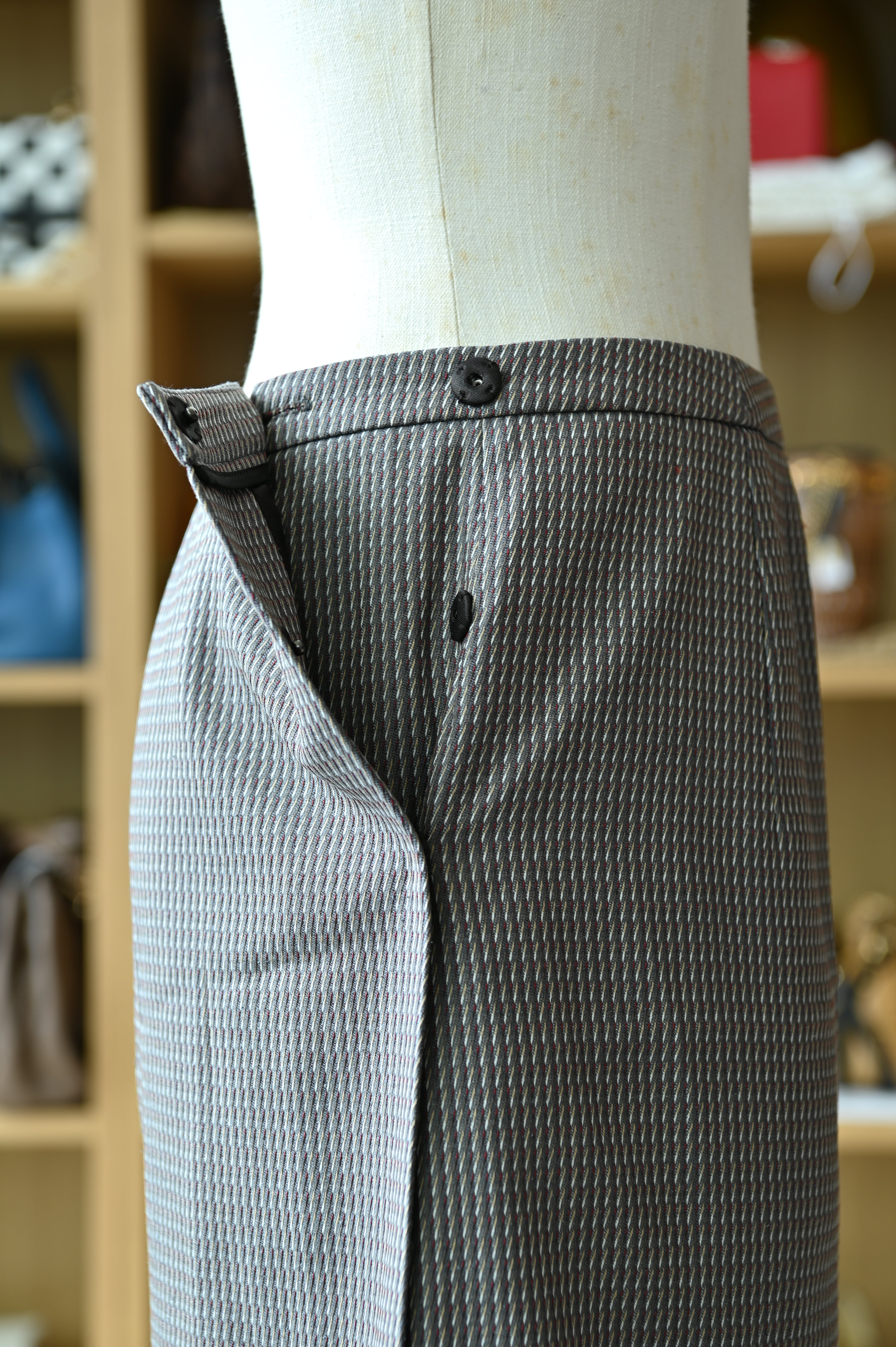 Miu Miu Two Piece Grey Suit clasp two