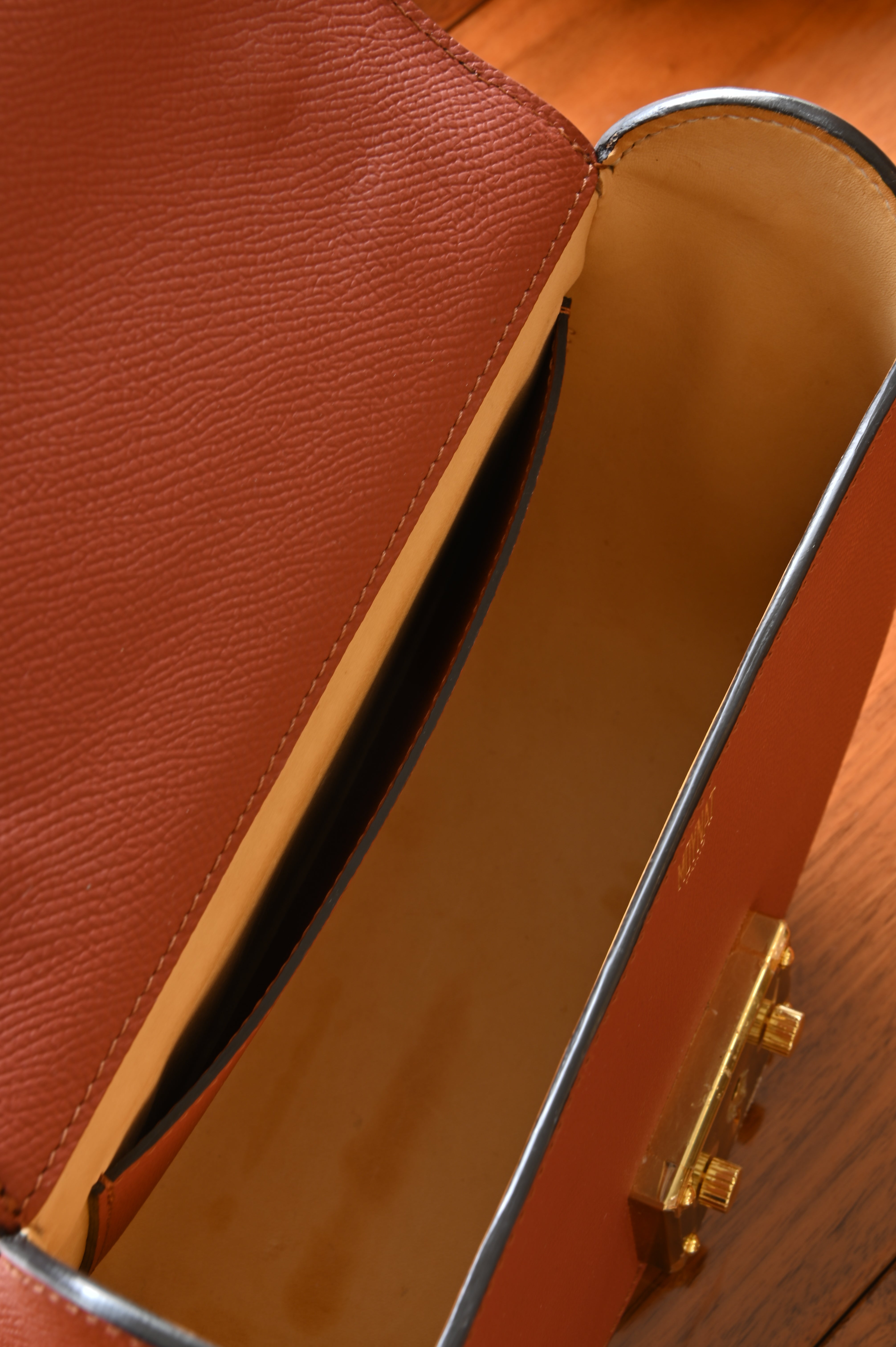Moynat Bourbon Flori Shoulder Bag inside