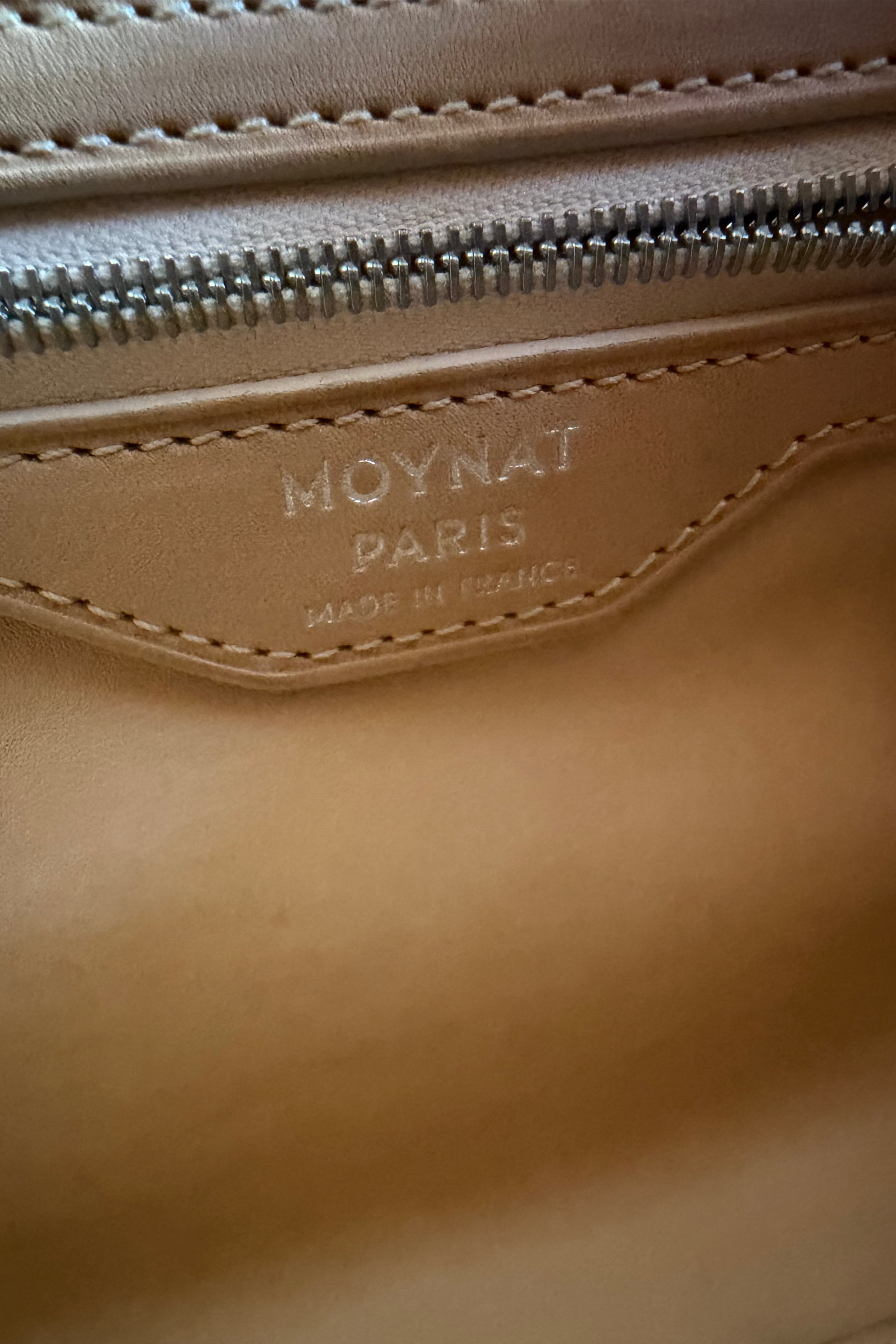 Moynat Pauline Orange Bag logo