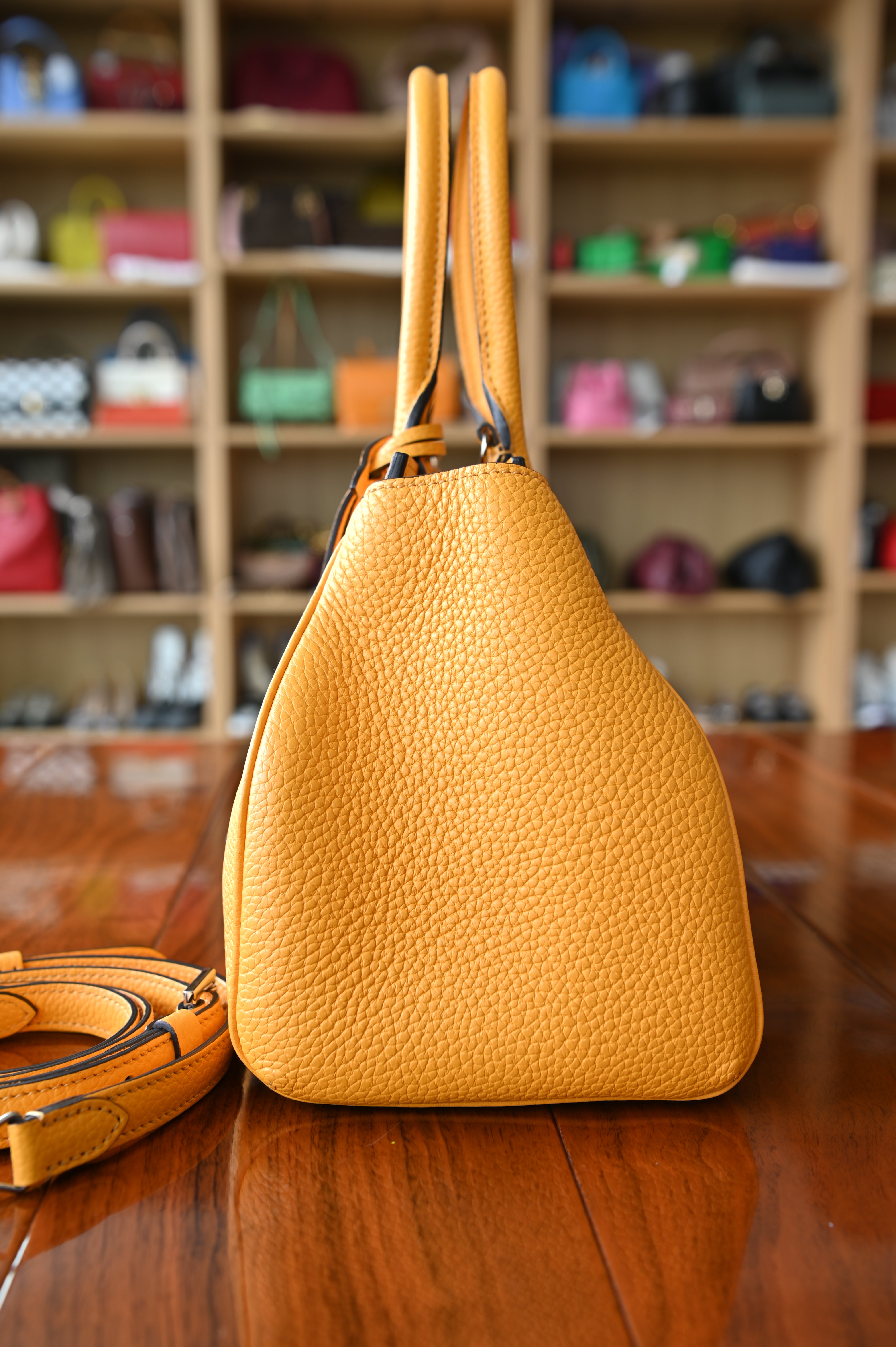 Moynat Pauline Orange Bag side