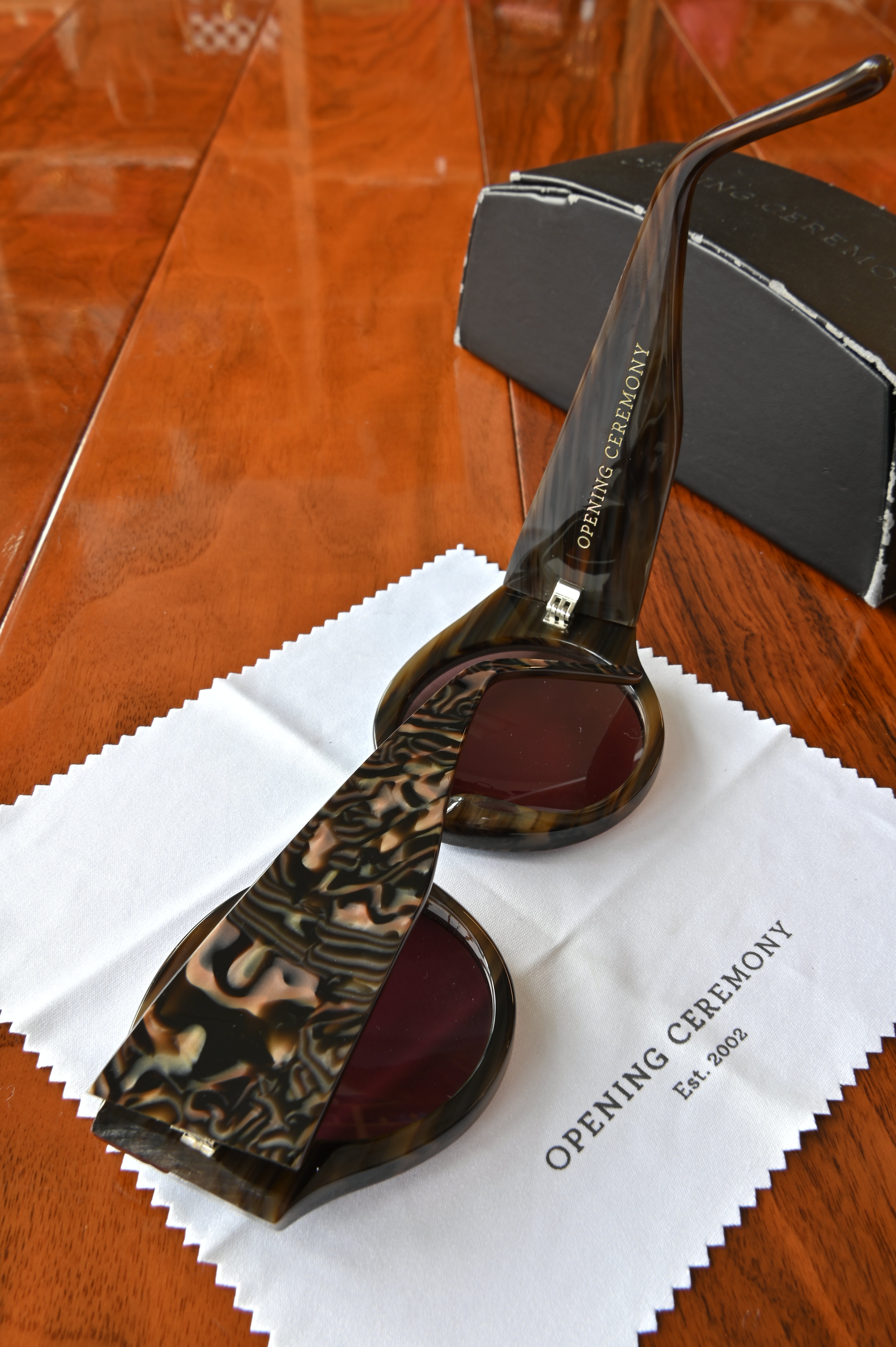 Opening Ceremony Round Olive Sunglasses right
