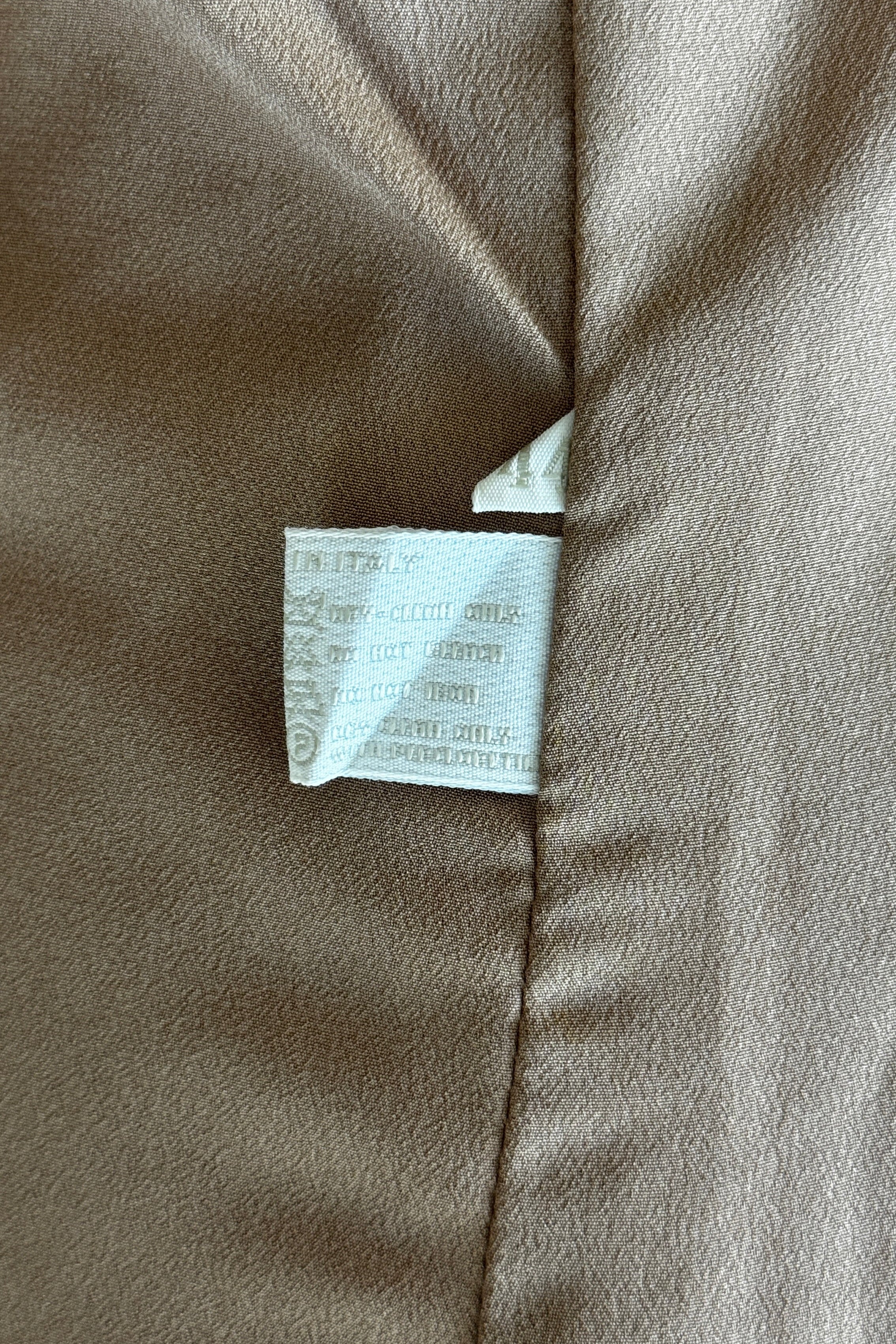 Prada Pink Beige Two-Piece Dress Suit tag