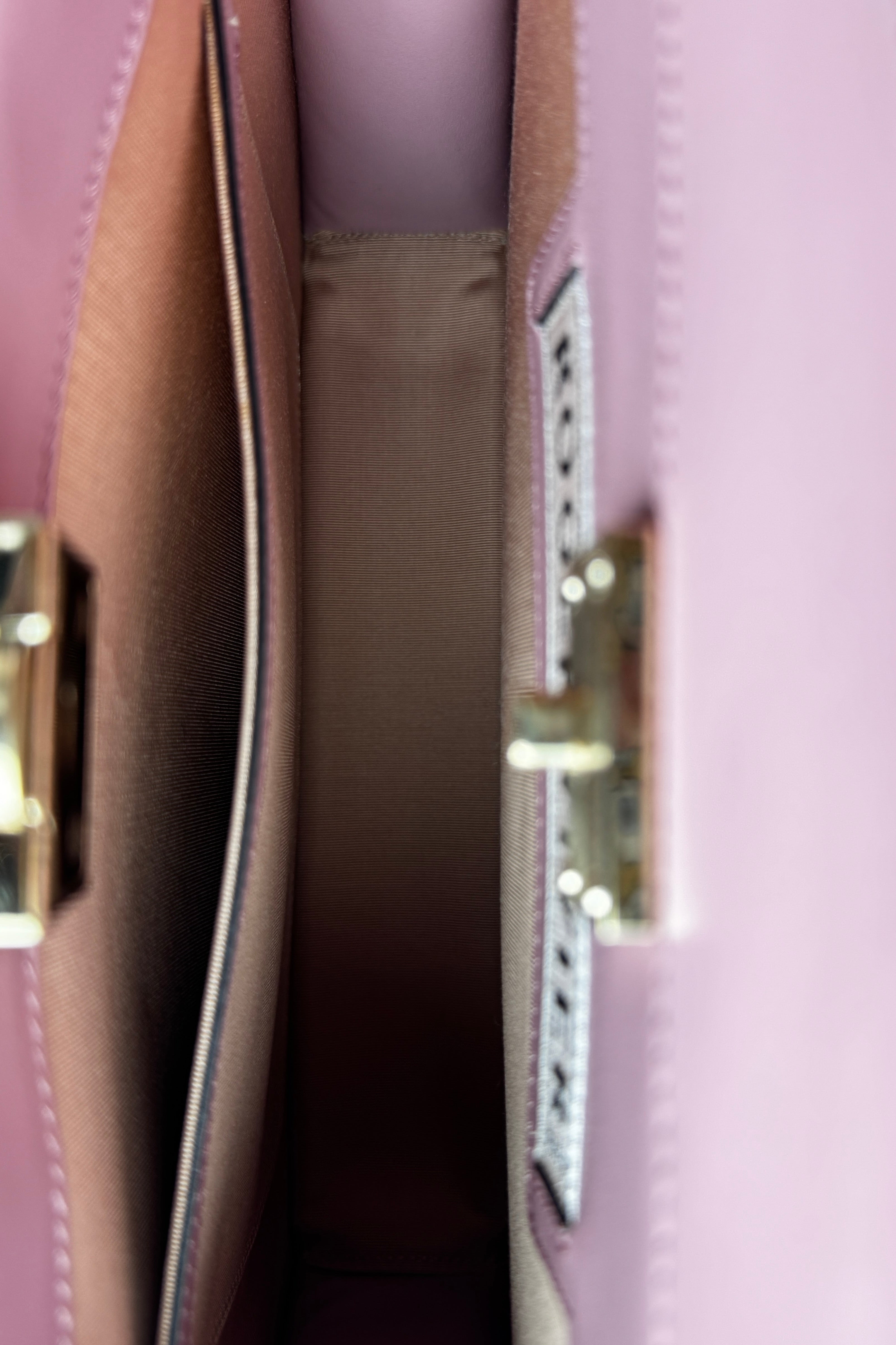 Roger Viver Pink Top Handle Bag open two