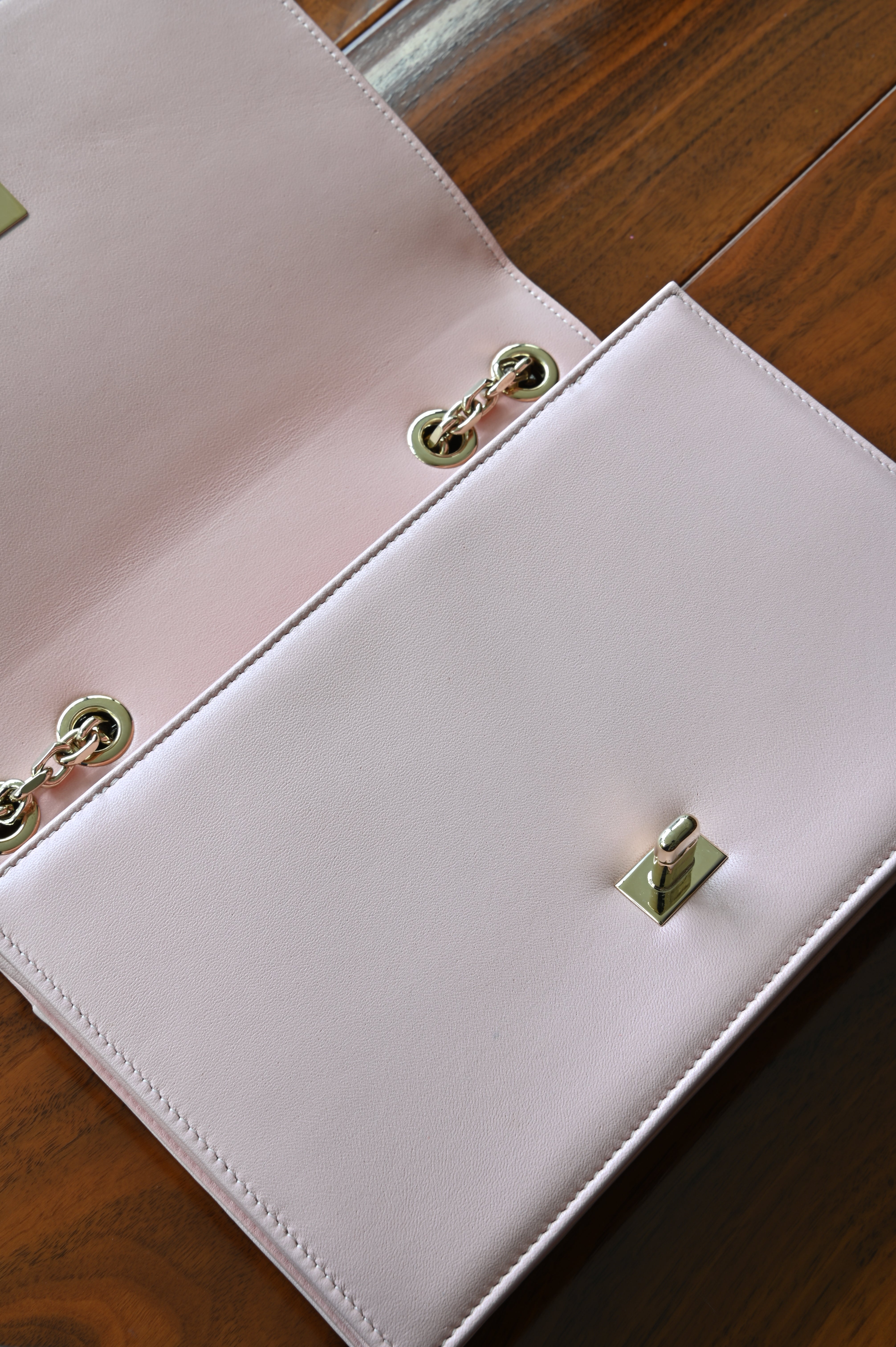 Roger Vivier Pink Miss Vivier Strass Buckle Shoulder Bag body