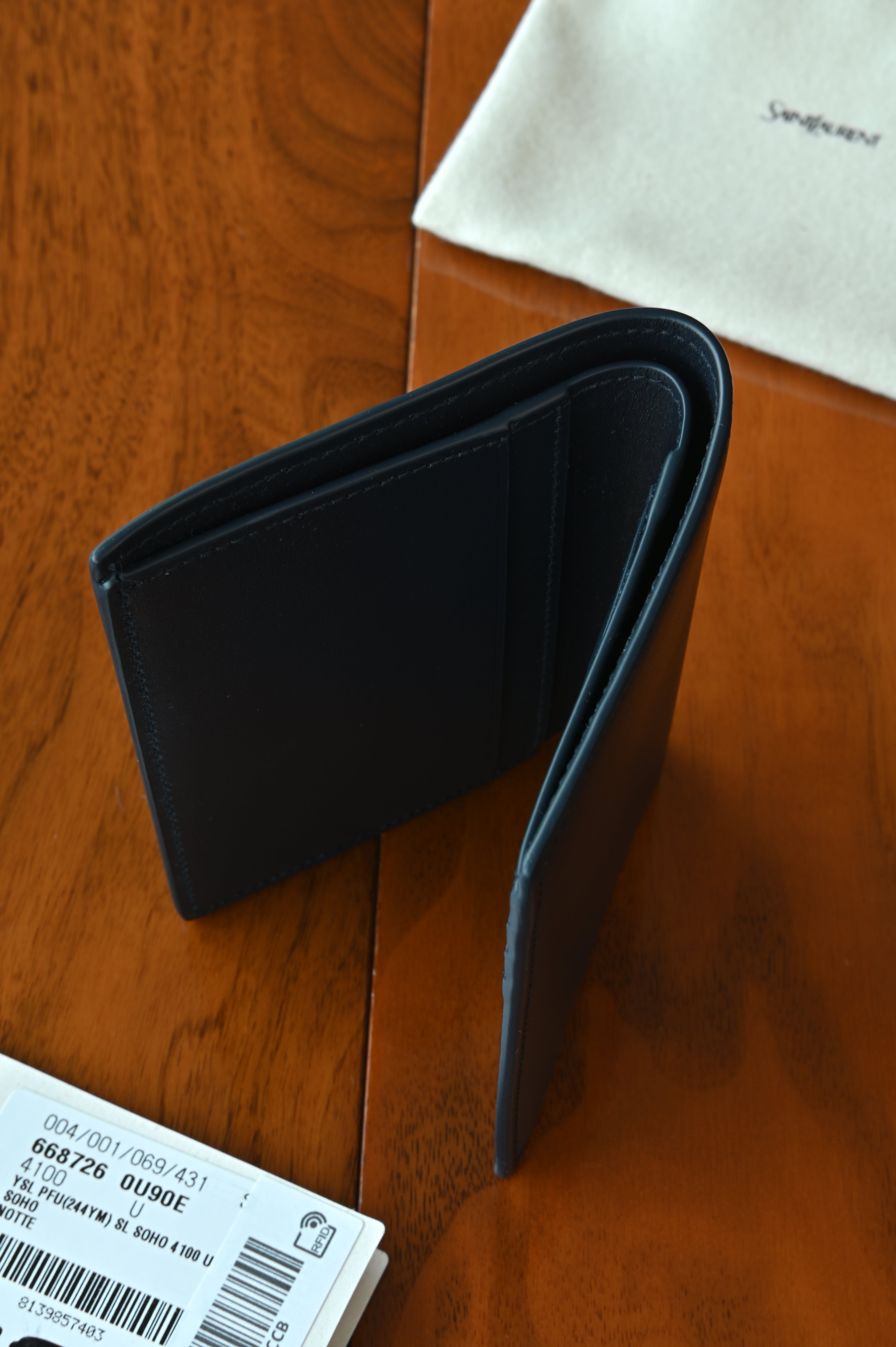 Saint Laurent Black PFU Wallet side