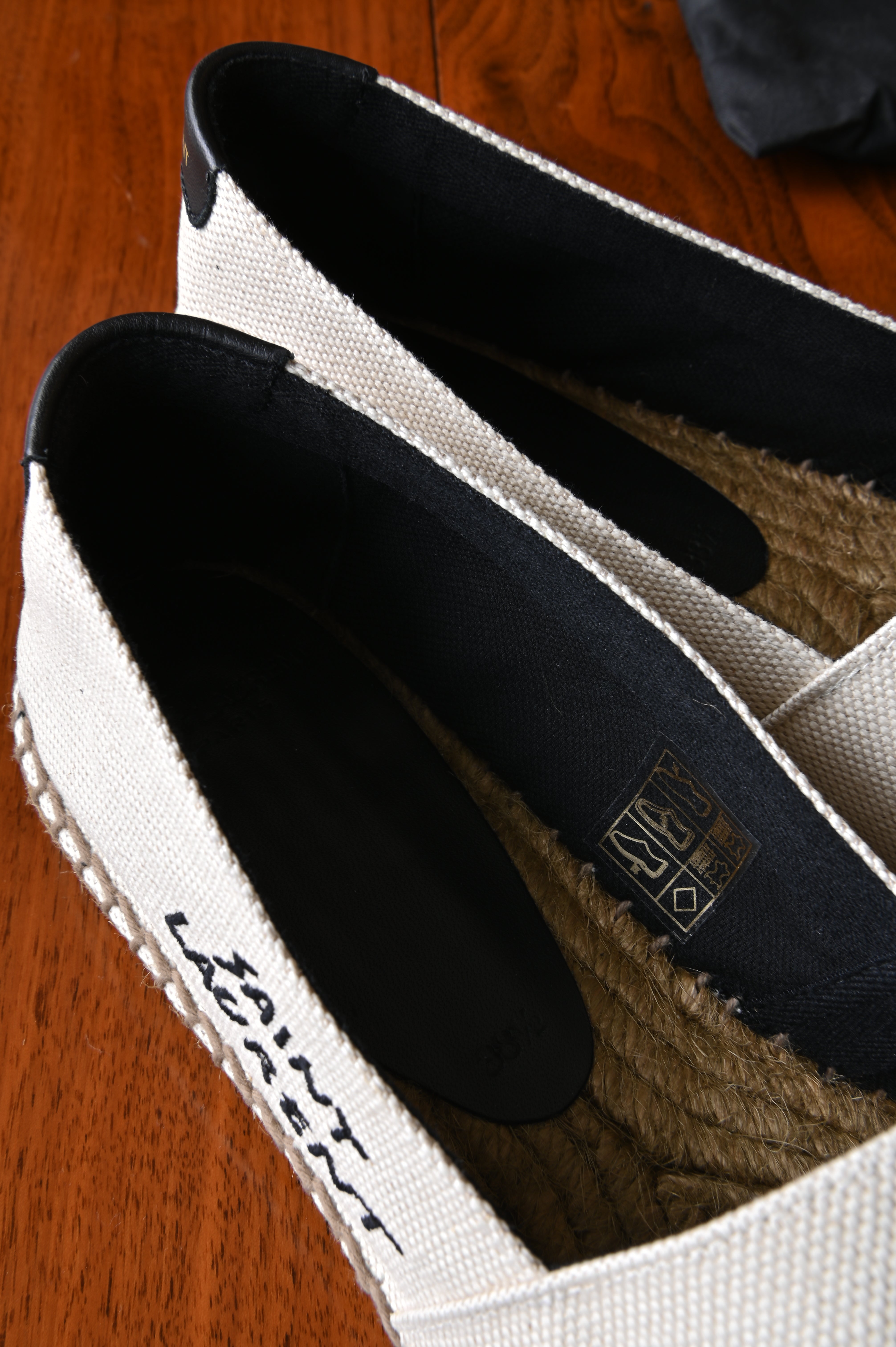 Saint Laurent Canvas Plato Plus Espadrille back