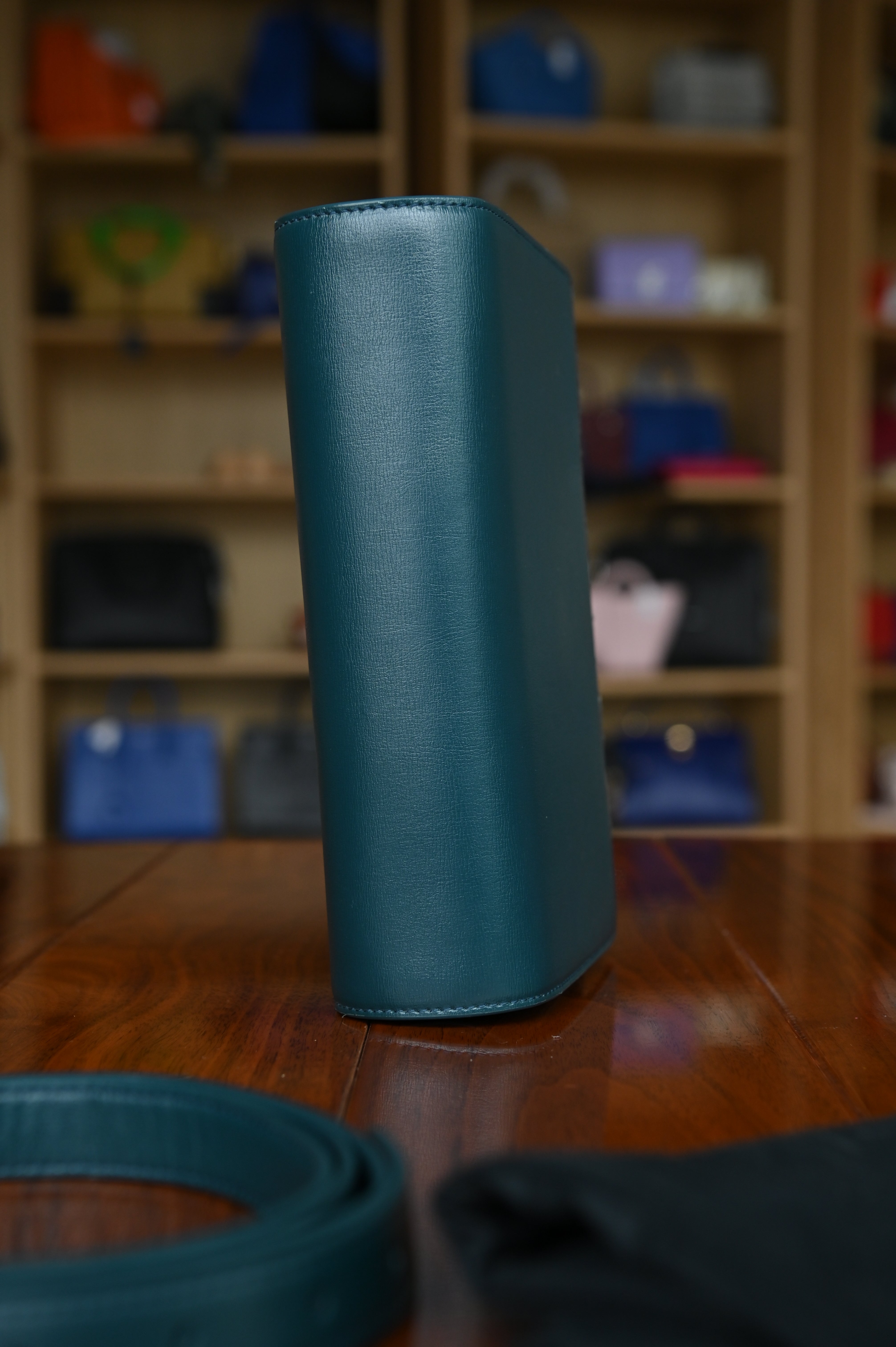 Saint Laurent Dark Green Bellechasse Shoulder Bag top