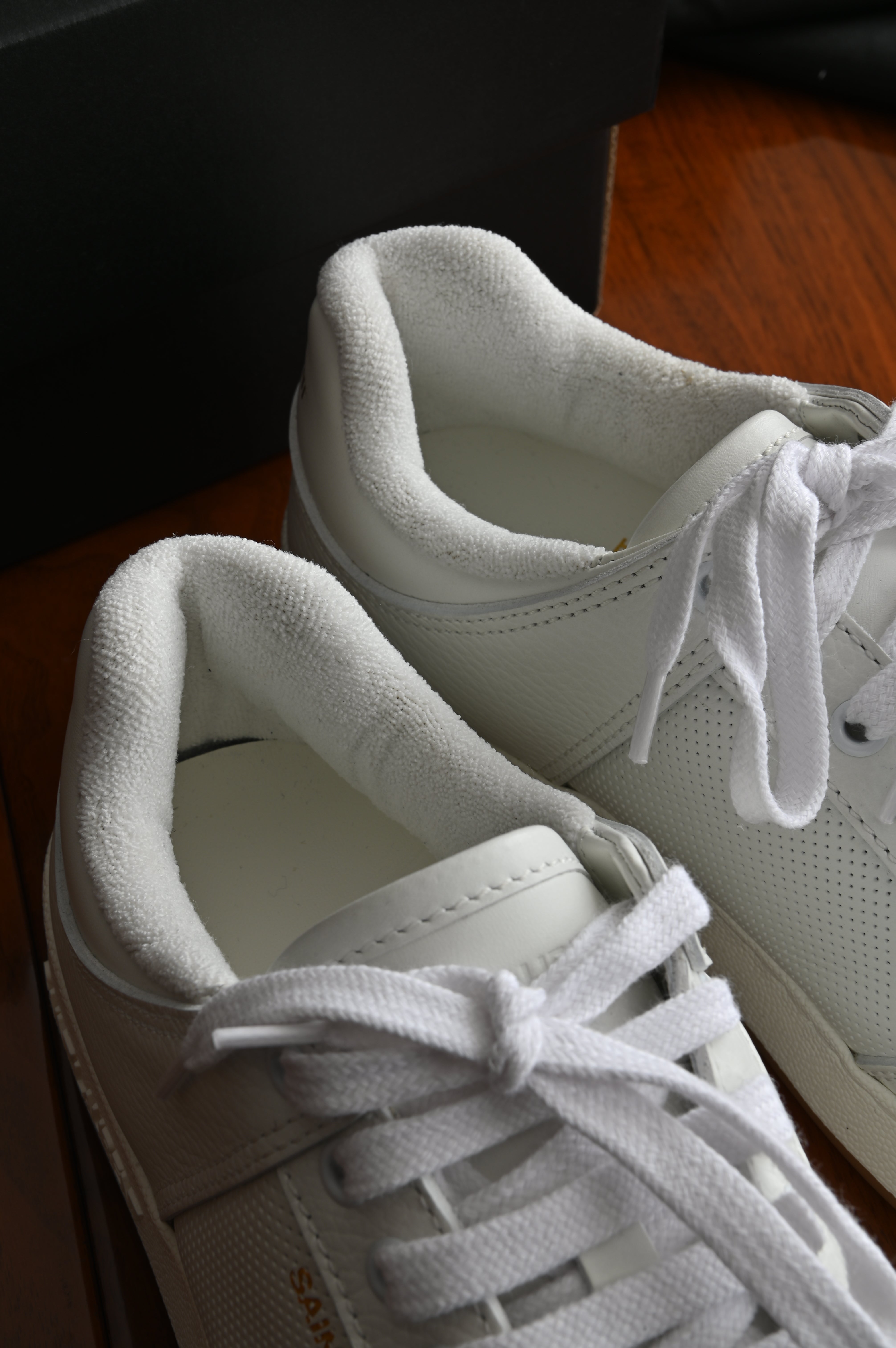 Saint Laurent SL/61 Perforated Leather Sneakers back