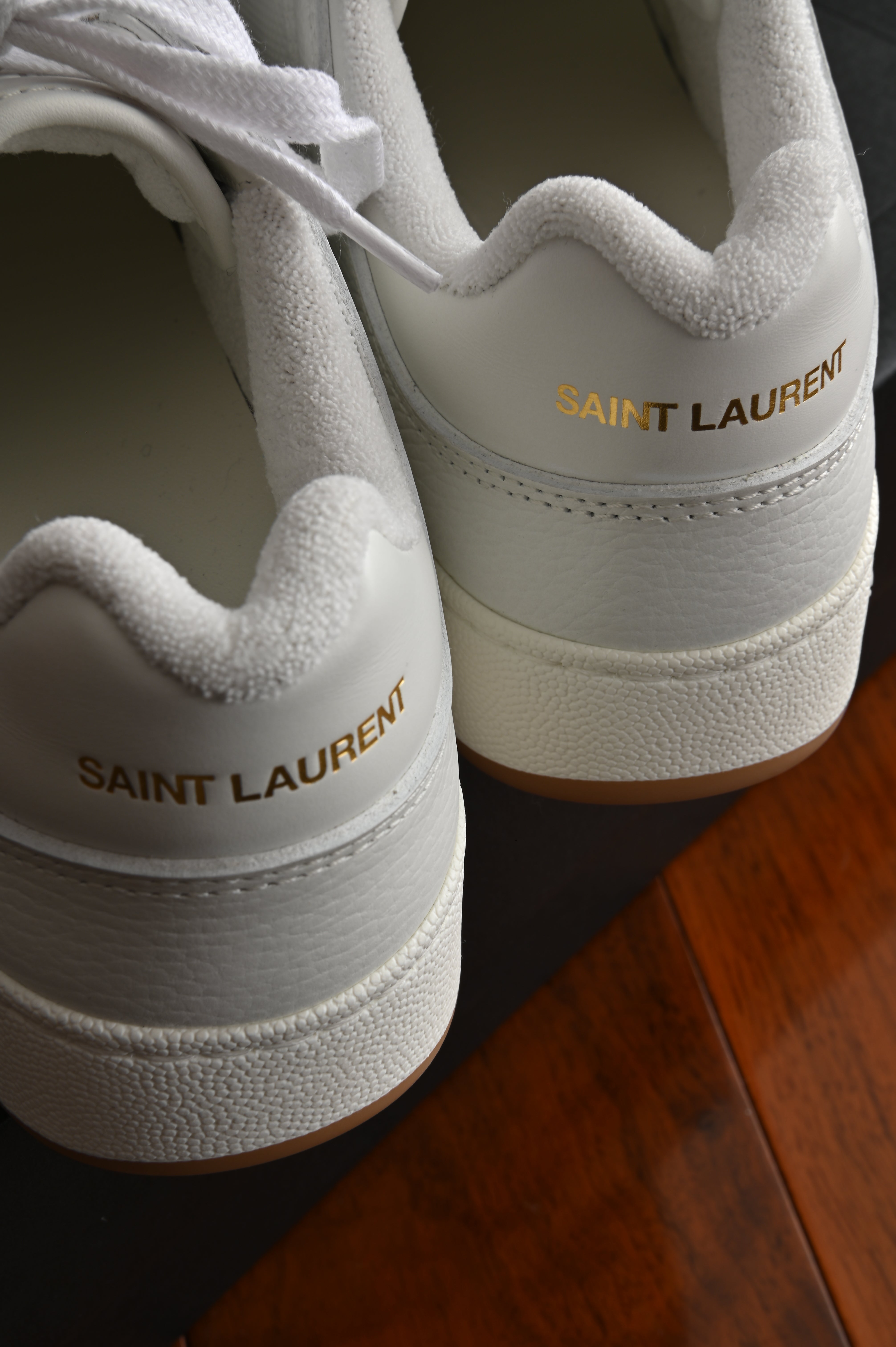 Saint Laurent SL/61 Perforated Leather Sneakers back side