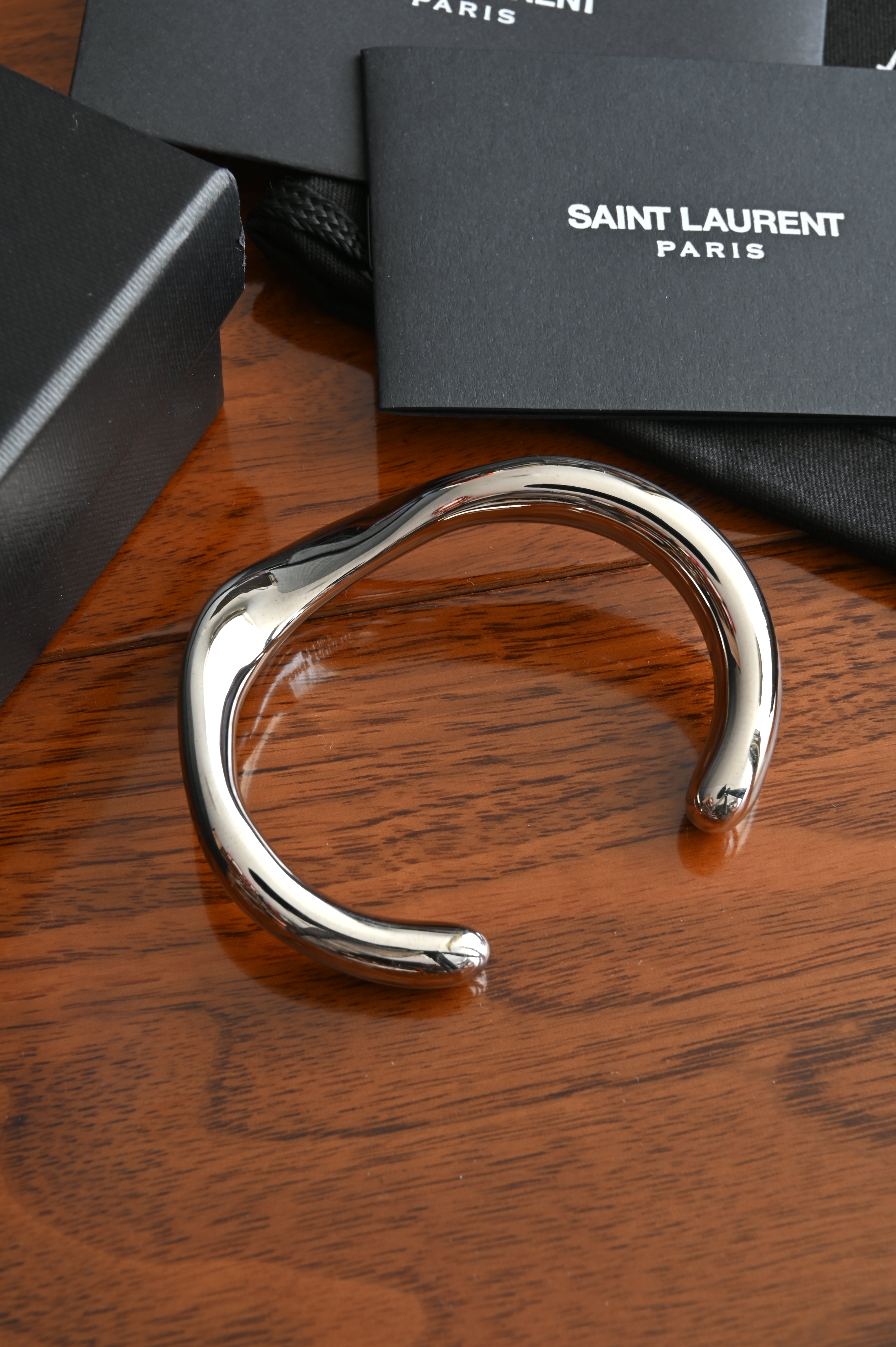 Saint Laurent Silver Bracelet back