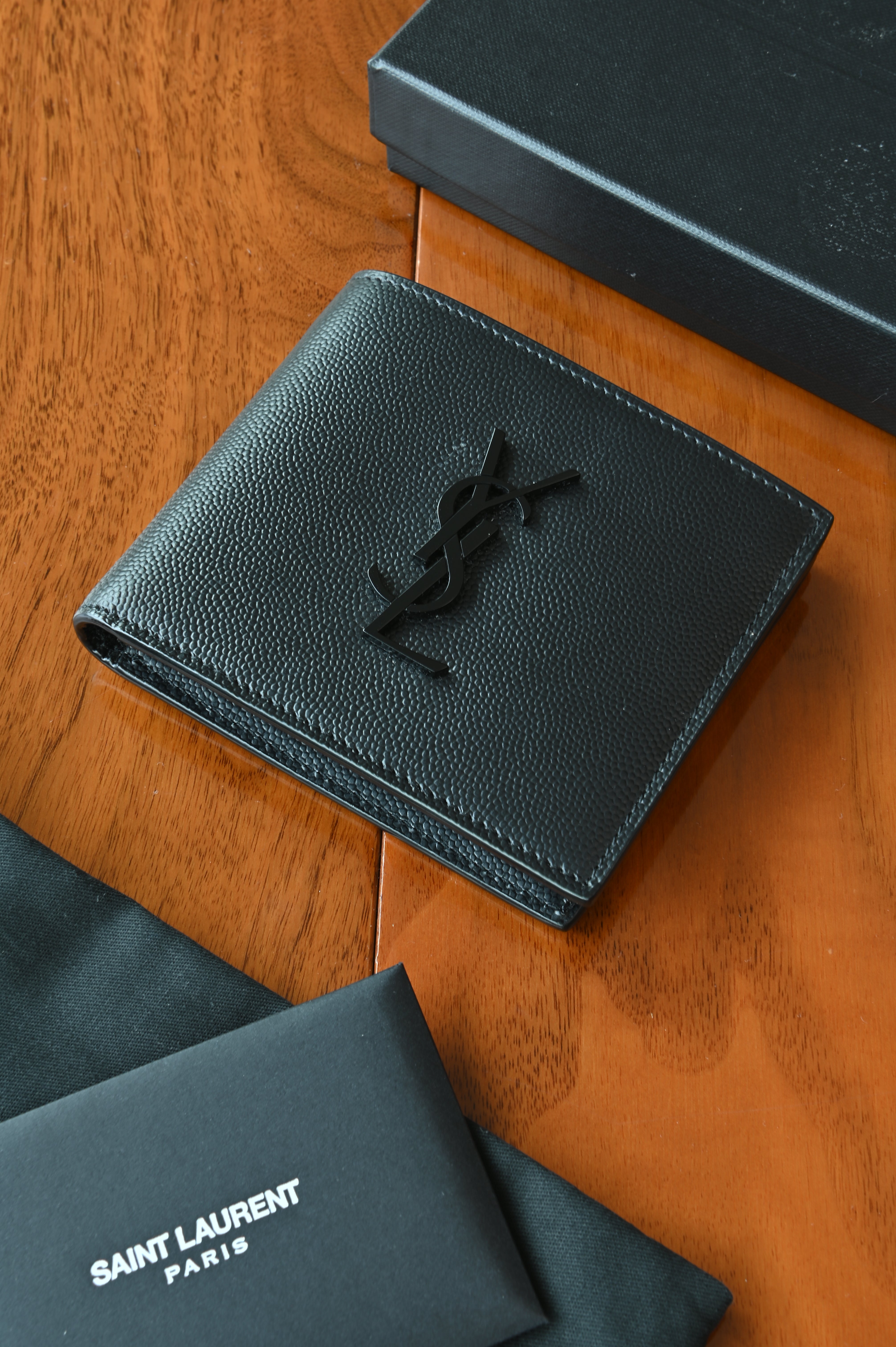 Saint Laurent YSL Black Wallet