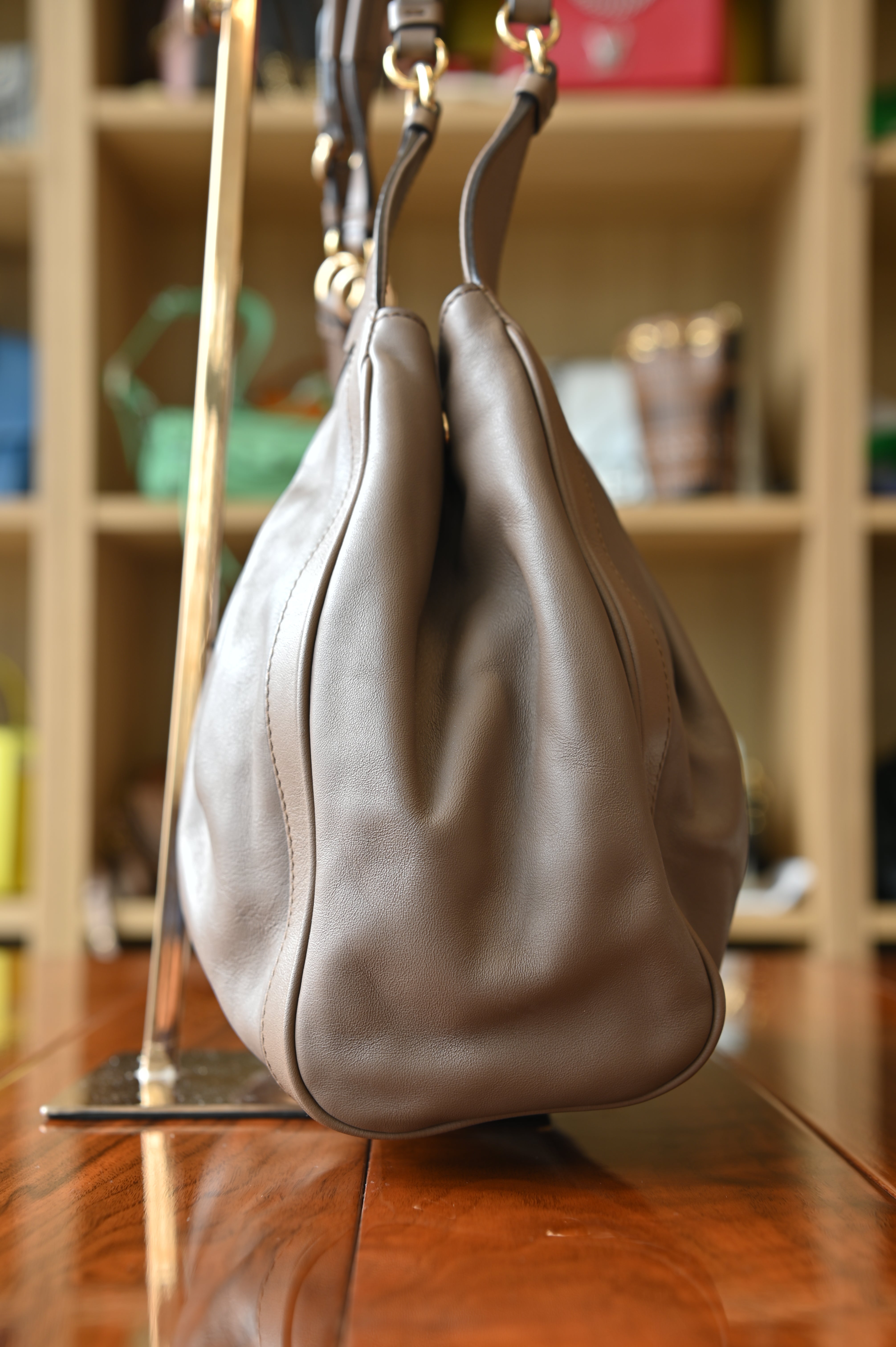 Salvatore Ferragamo Brown Shoulder Bag side