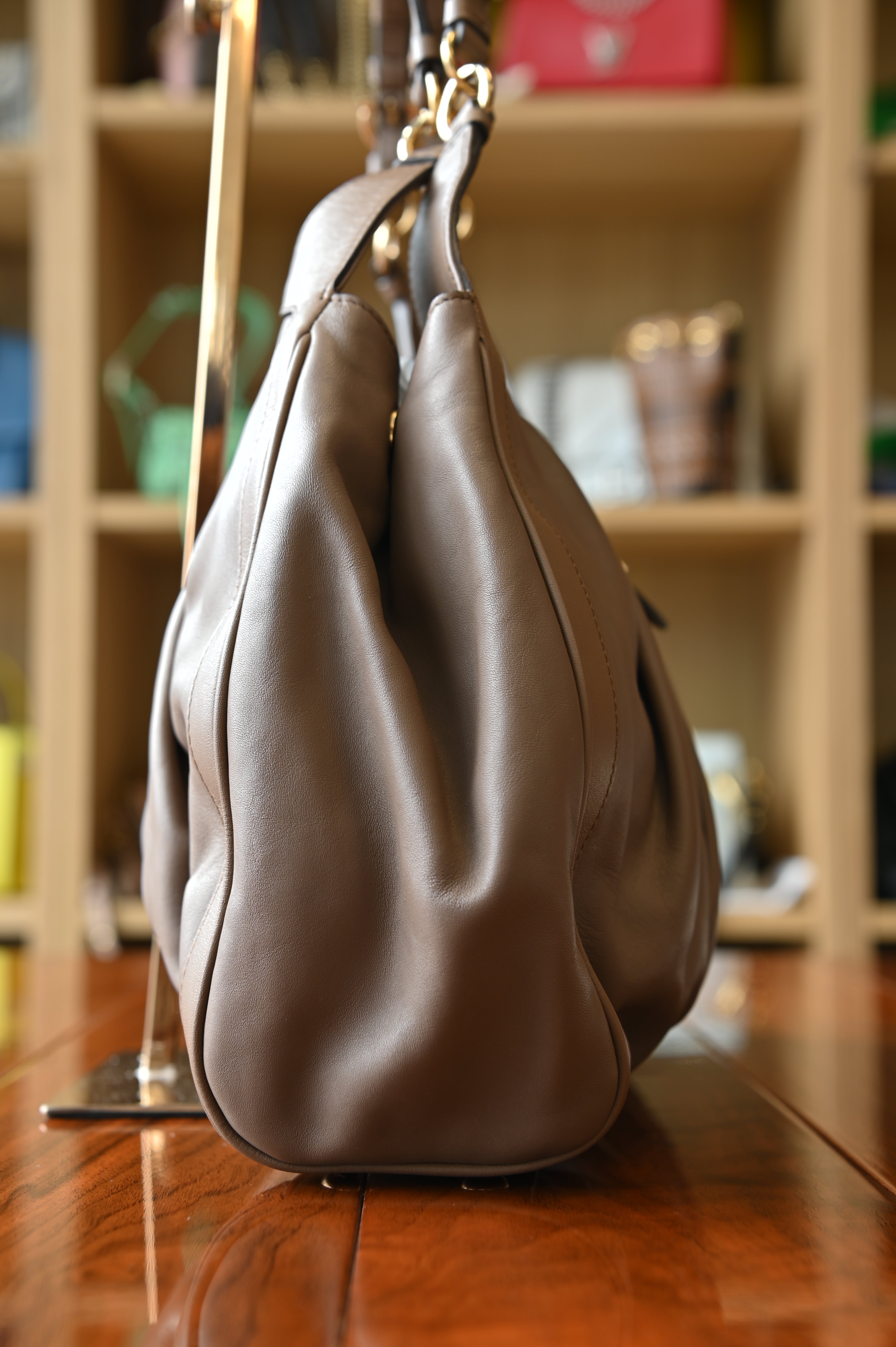 Salvatore Ferragamo Brown Shoulder Bag side two