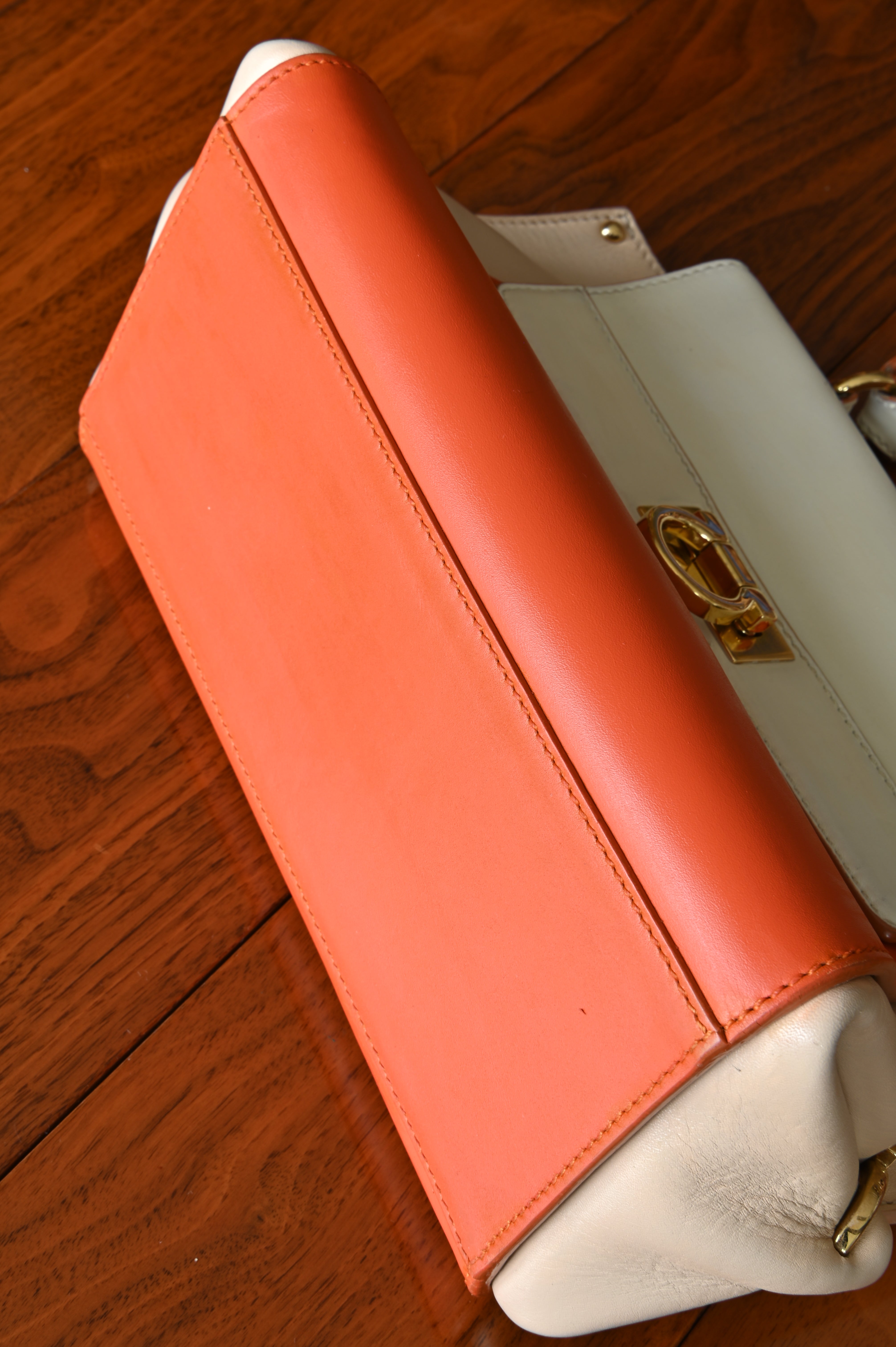 Salvatore Ferragamo Tricolor Gancini Sofia Bag bottom