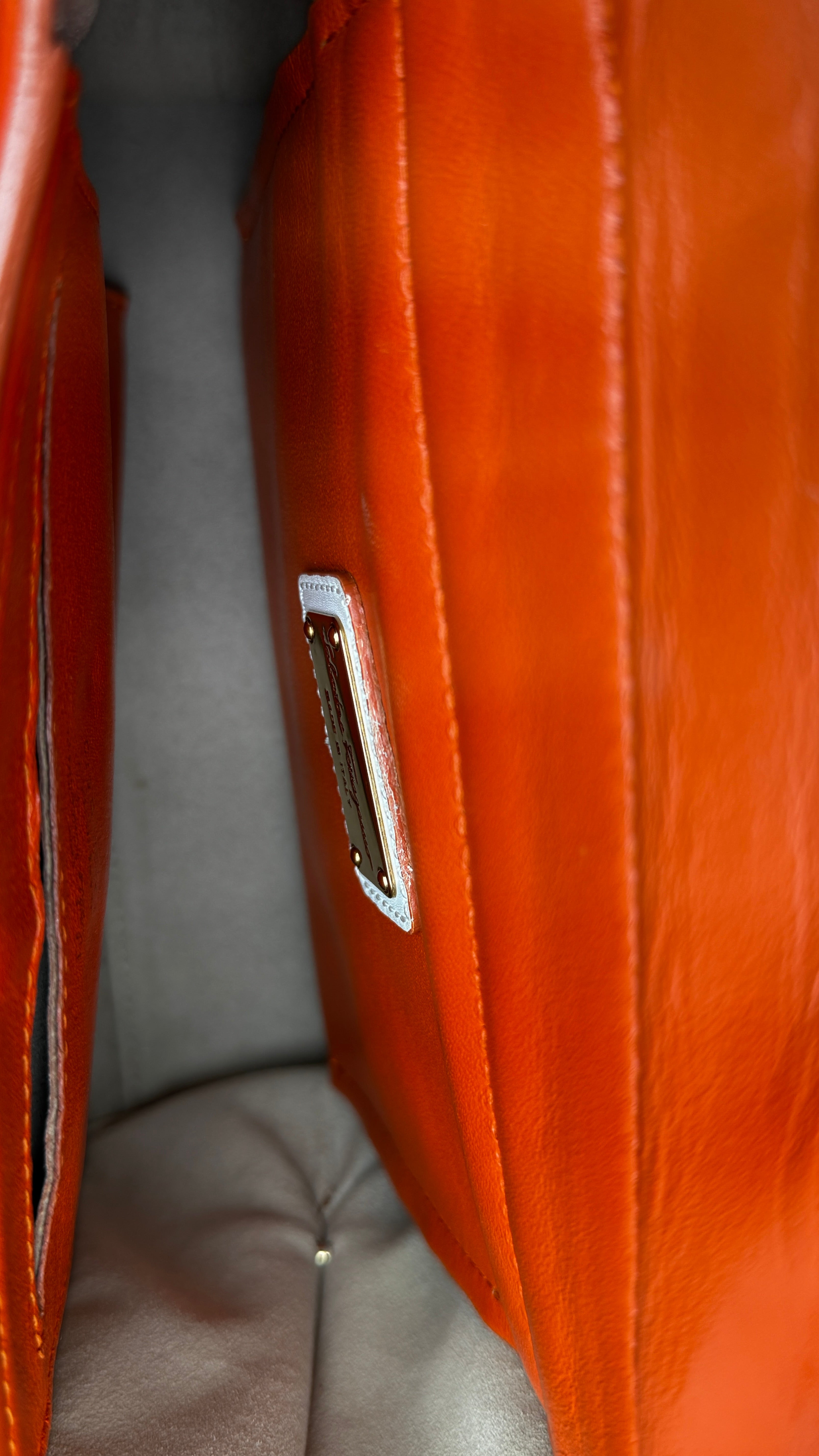 Salvatore Ferragamo Tricolor Gancini Sofia Bag inside