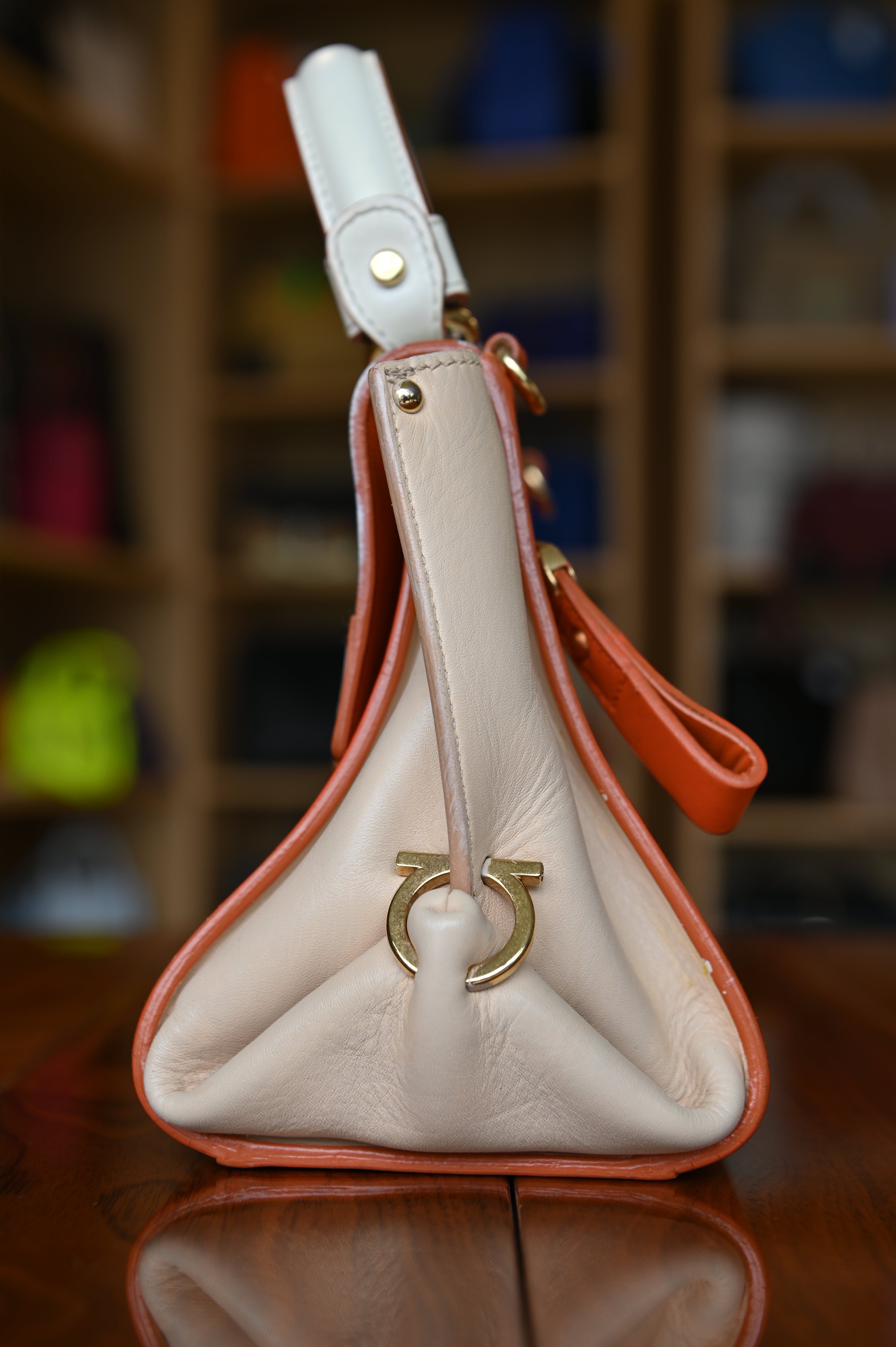 Salvatore Ferragamo Tricolor Gancini Sofia Bag side