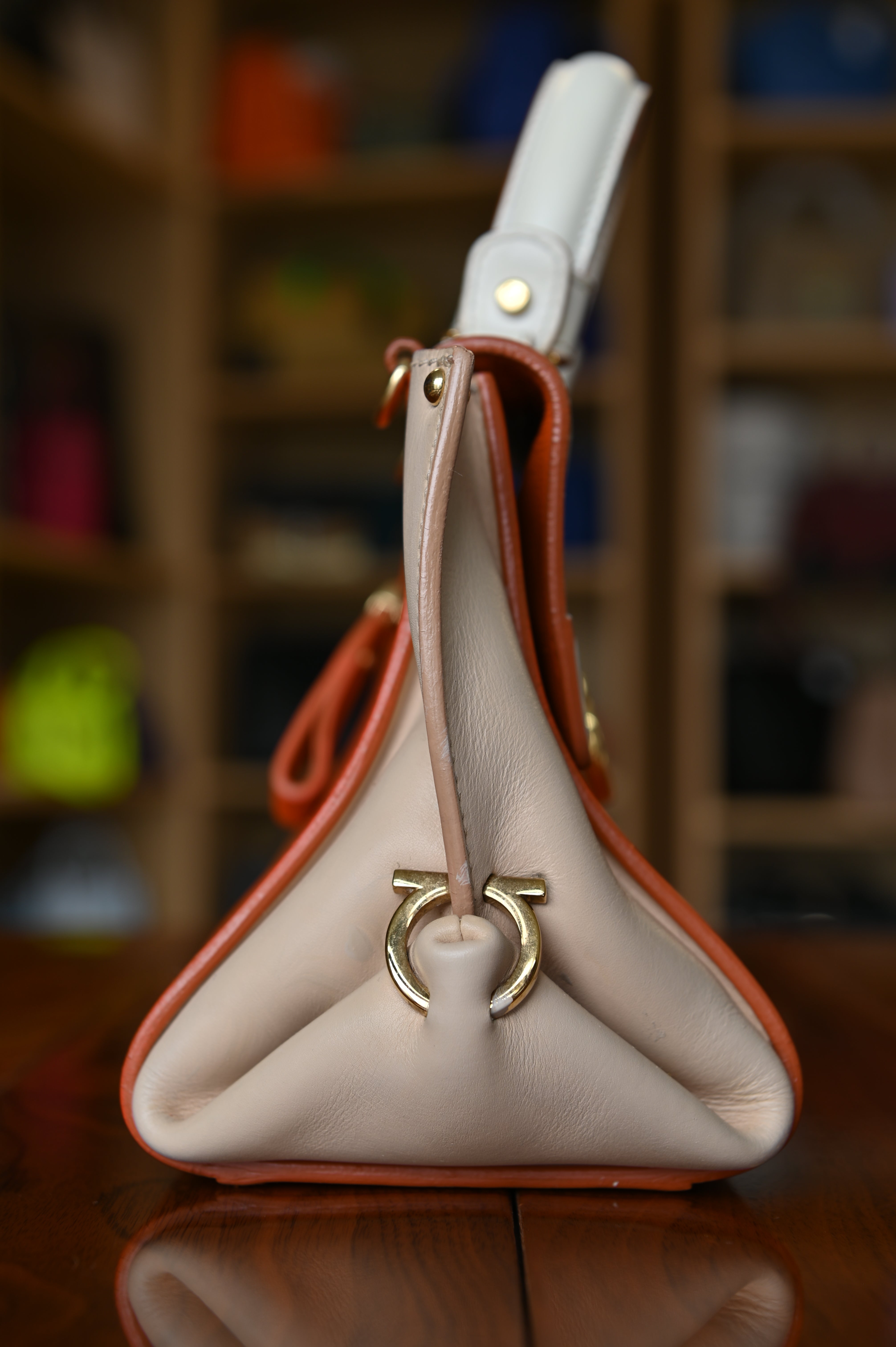 Salvatore Ferragamo Tricolor Gancini Sofia Bag side two