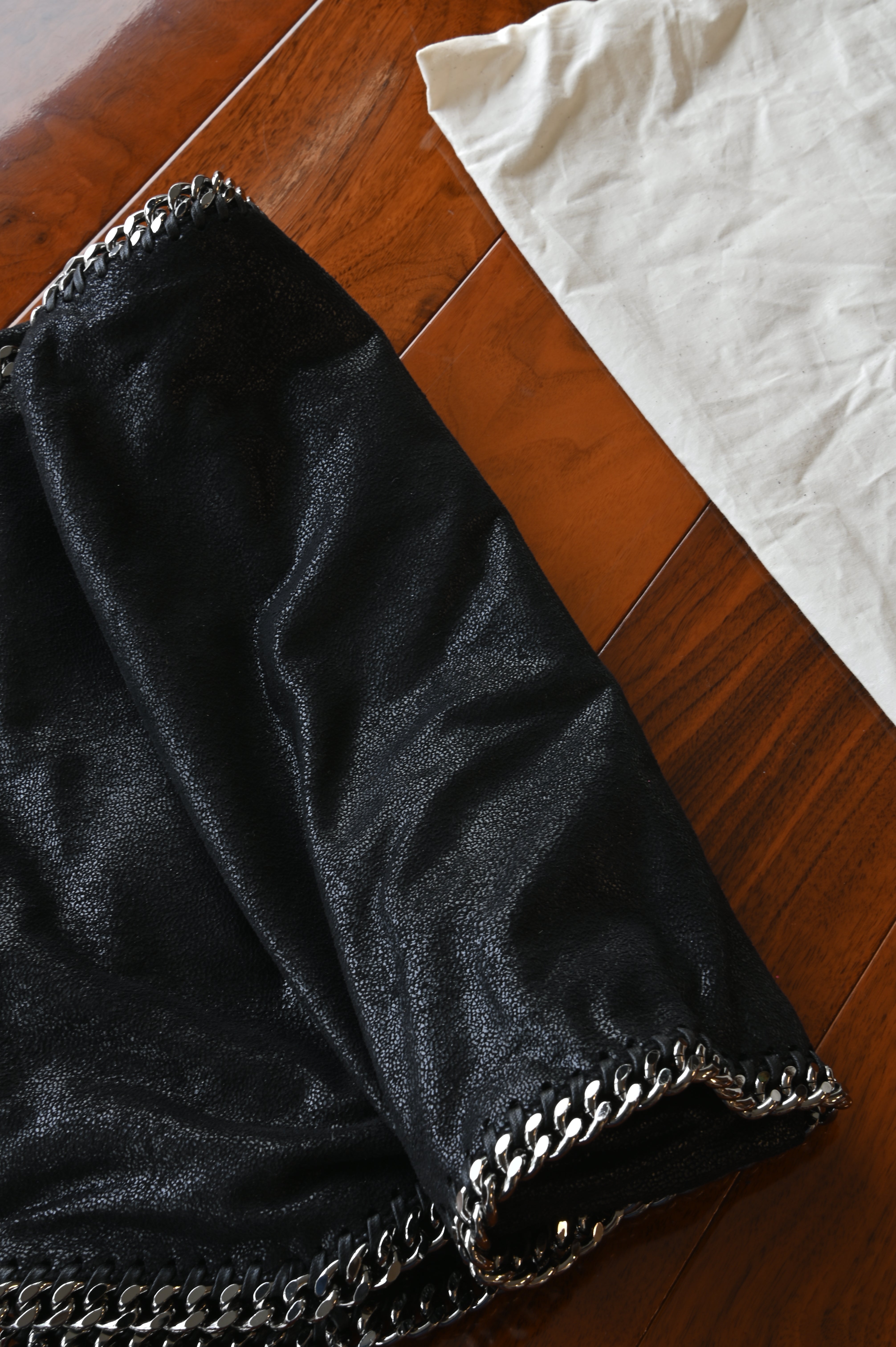 Stella McCartney Black Star Tote Bag bottom