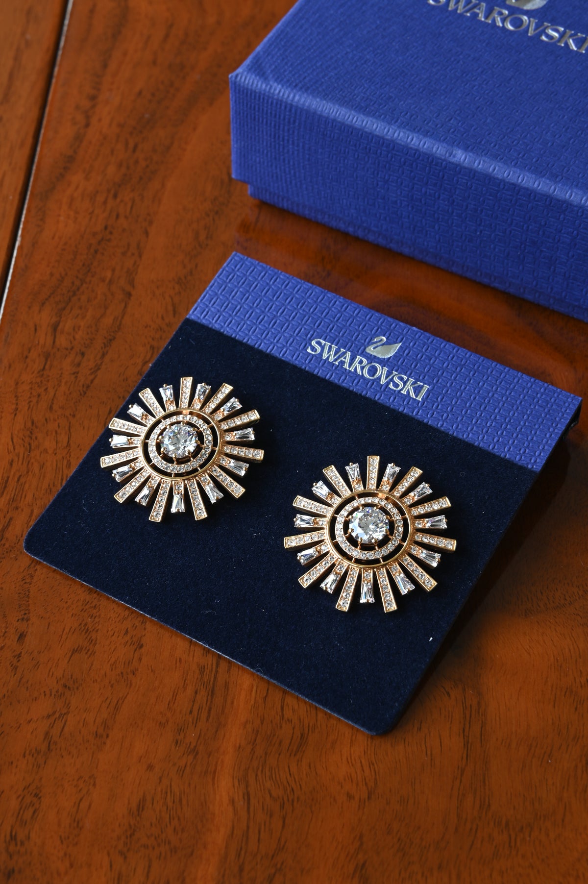Swarovski Sunshine Crystal Gold Earrings
