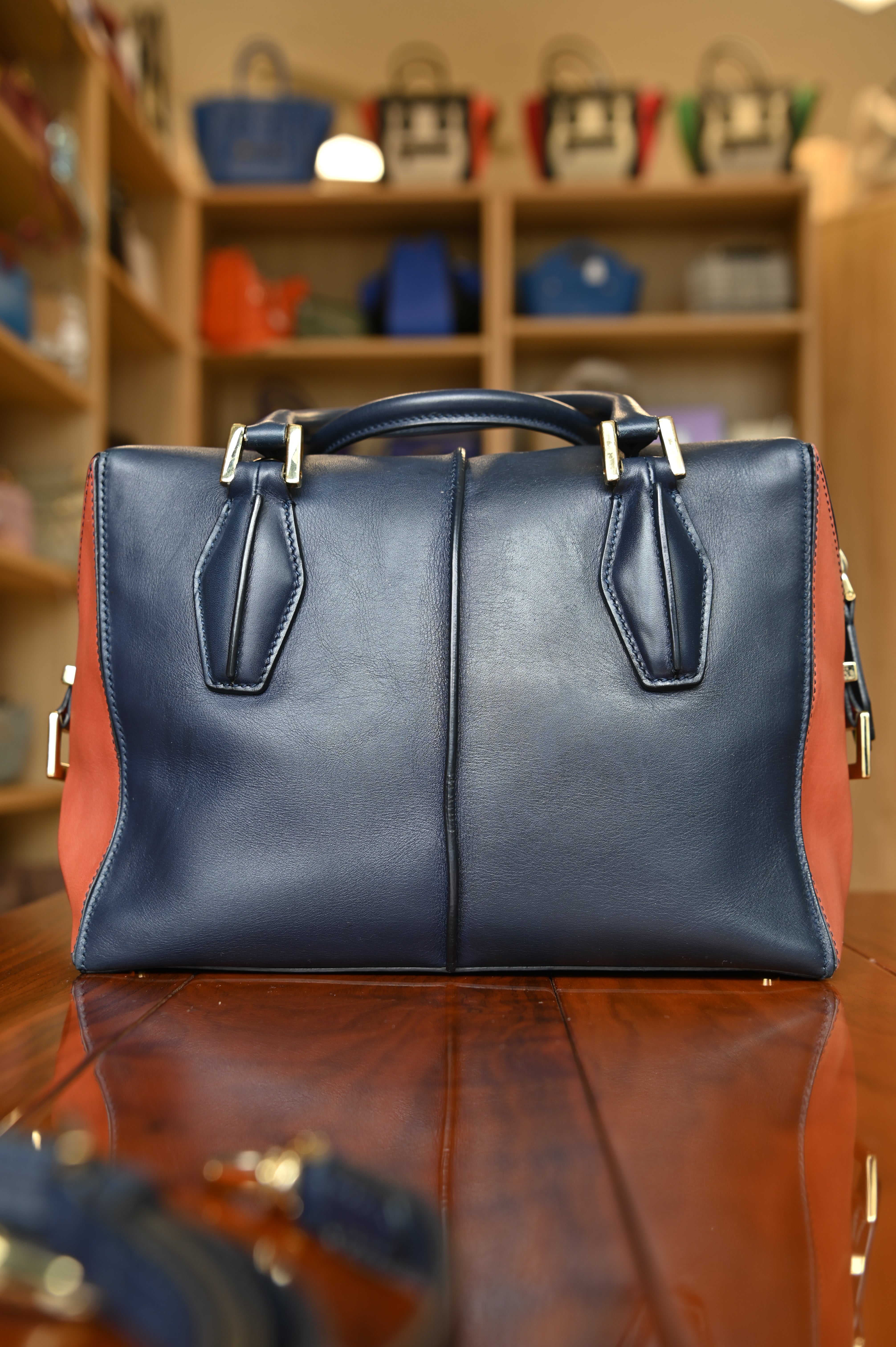 Tod's Black Orange Di Bag strap