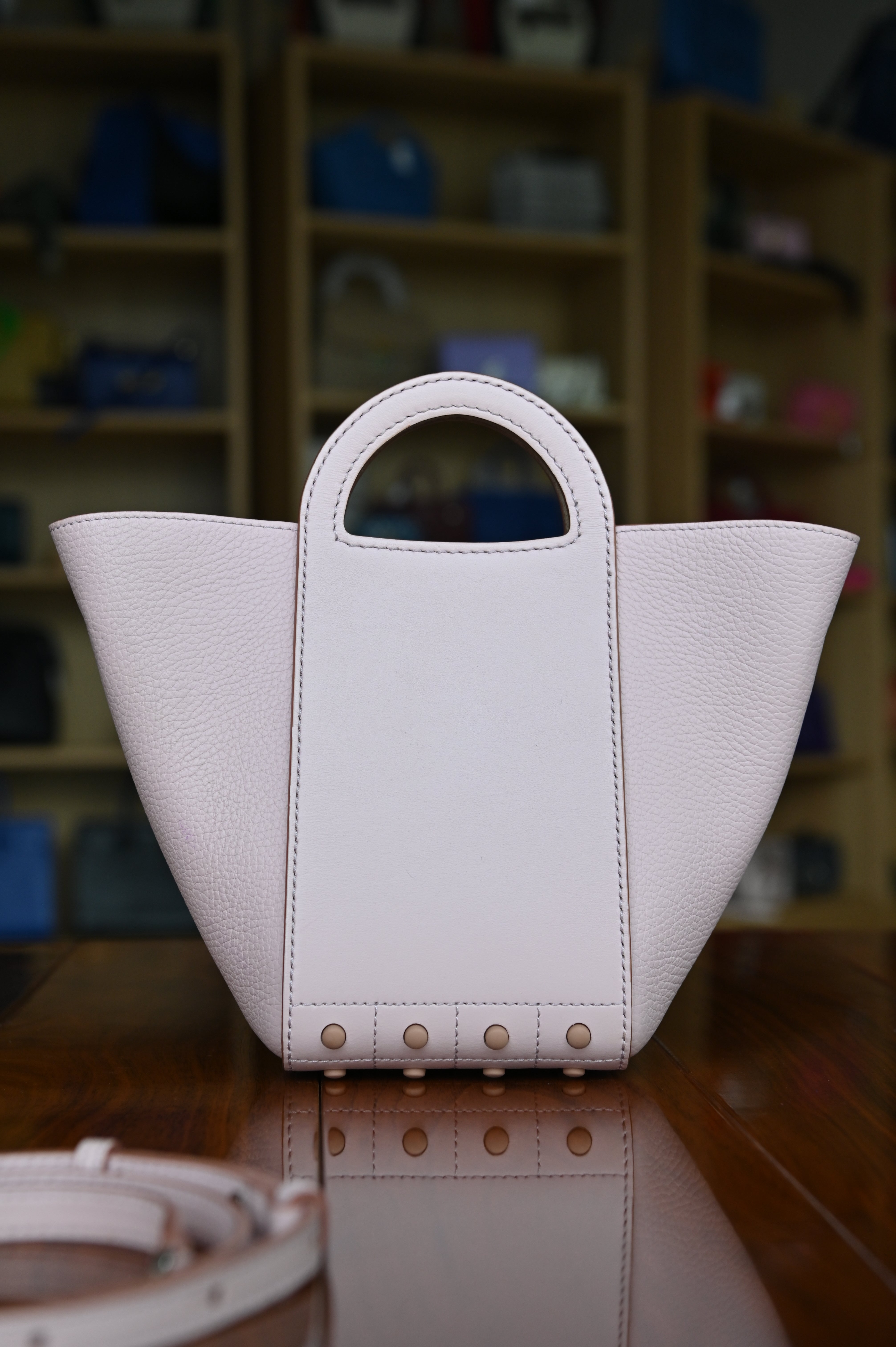 Tod's Pink Small Bucket Shoulder Bag back