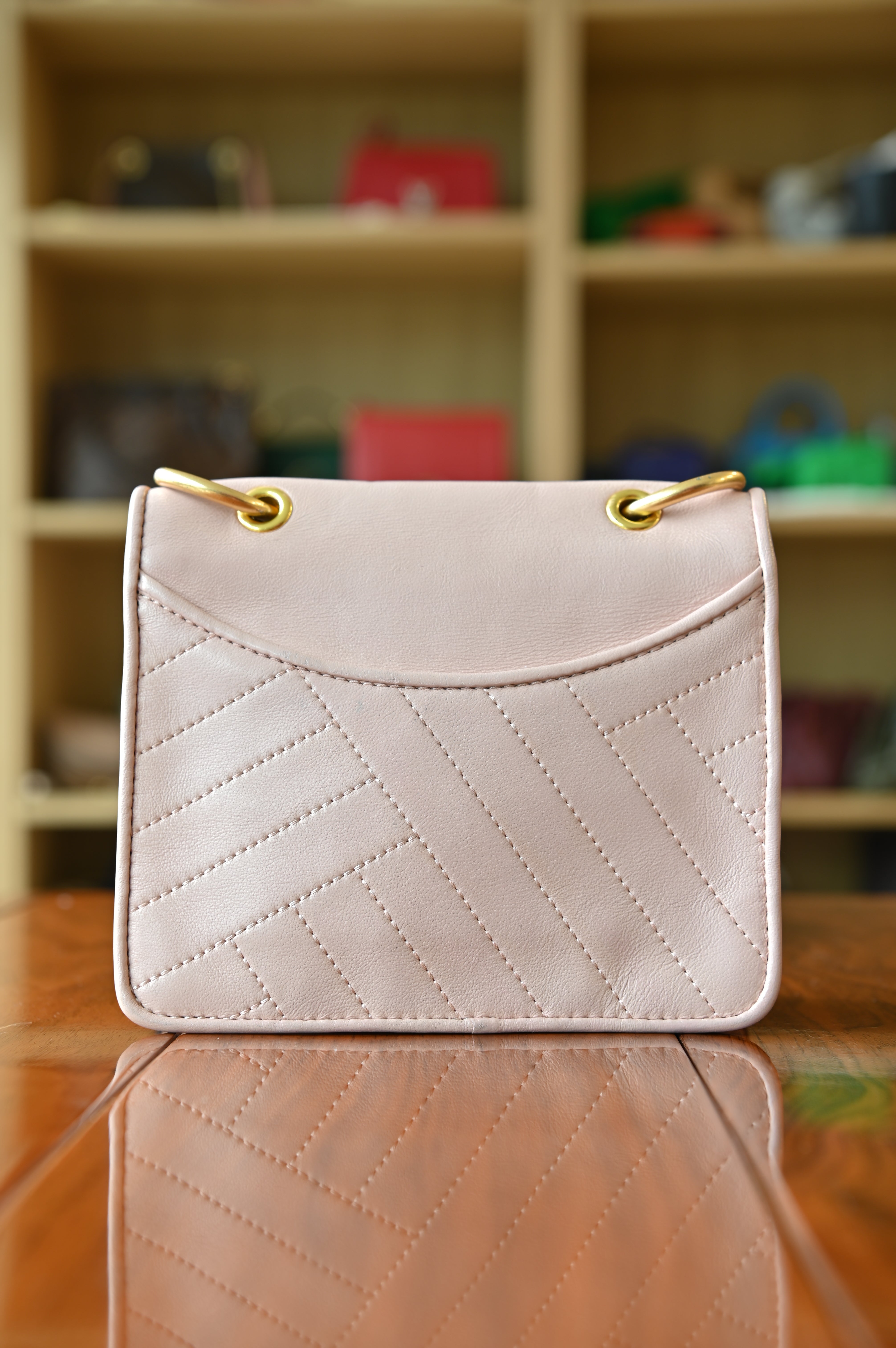 Tory Burch Light Pink Alexa Mini Crossbody Bag back