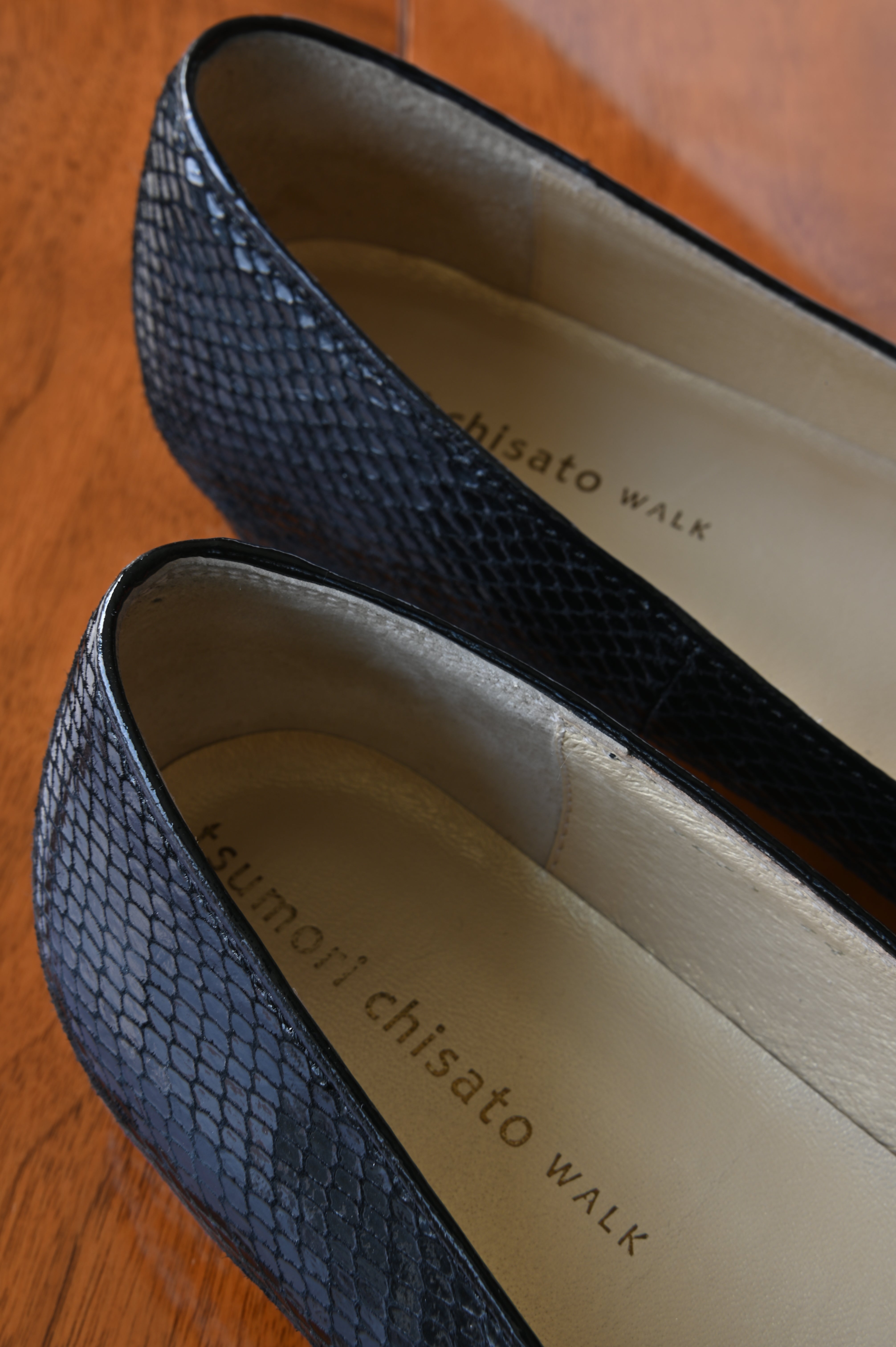 Tsumori Chisato Black Cat Canvas Loafers back