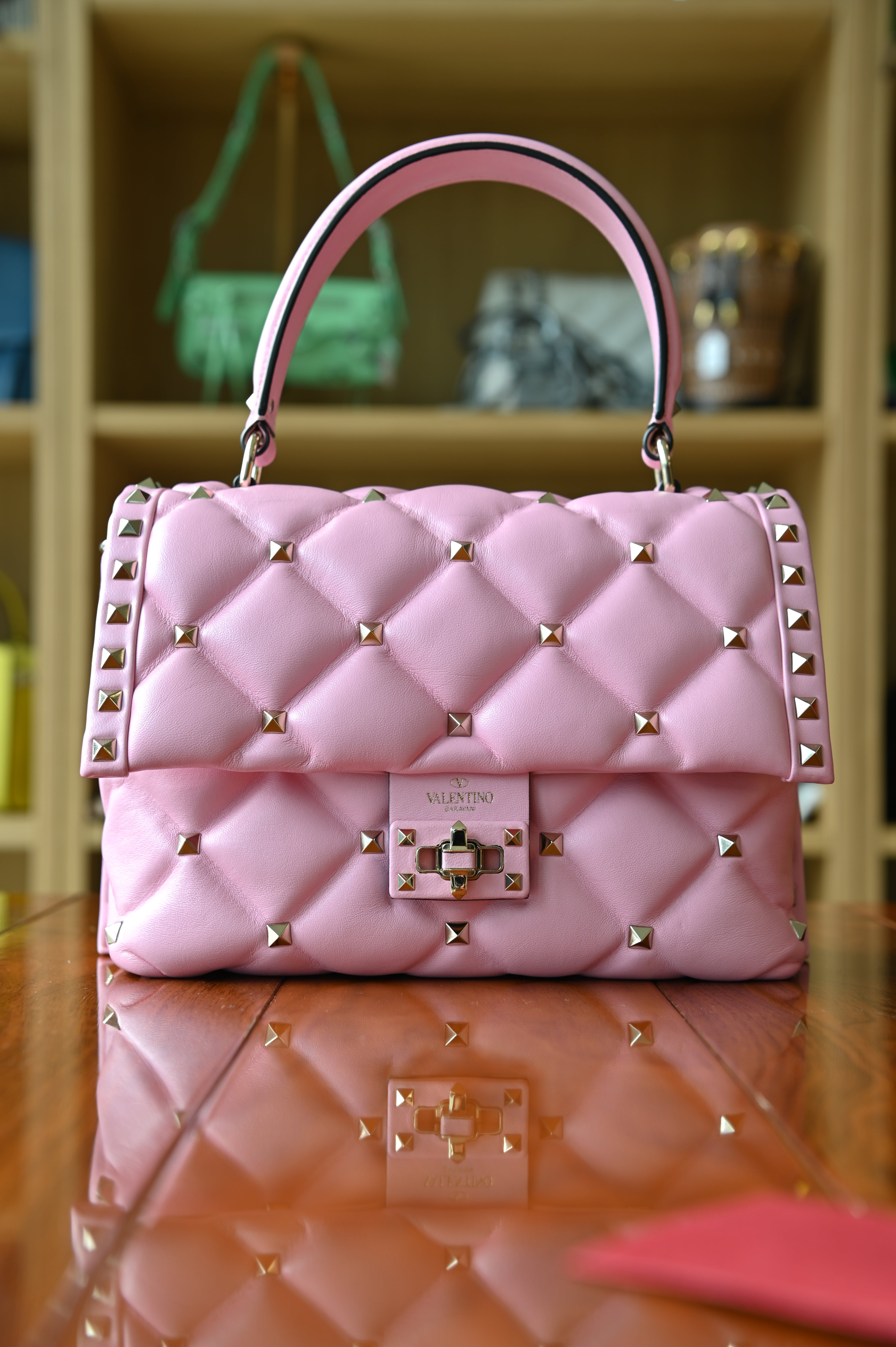 Valentino Garavani Light Pink Top Handle Bag