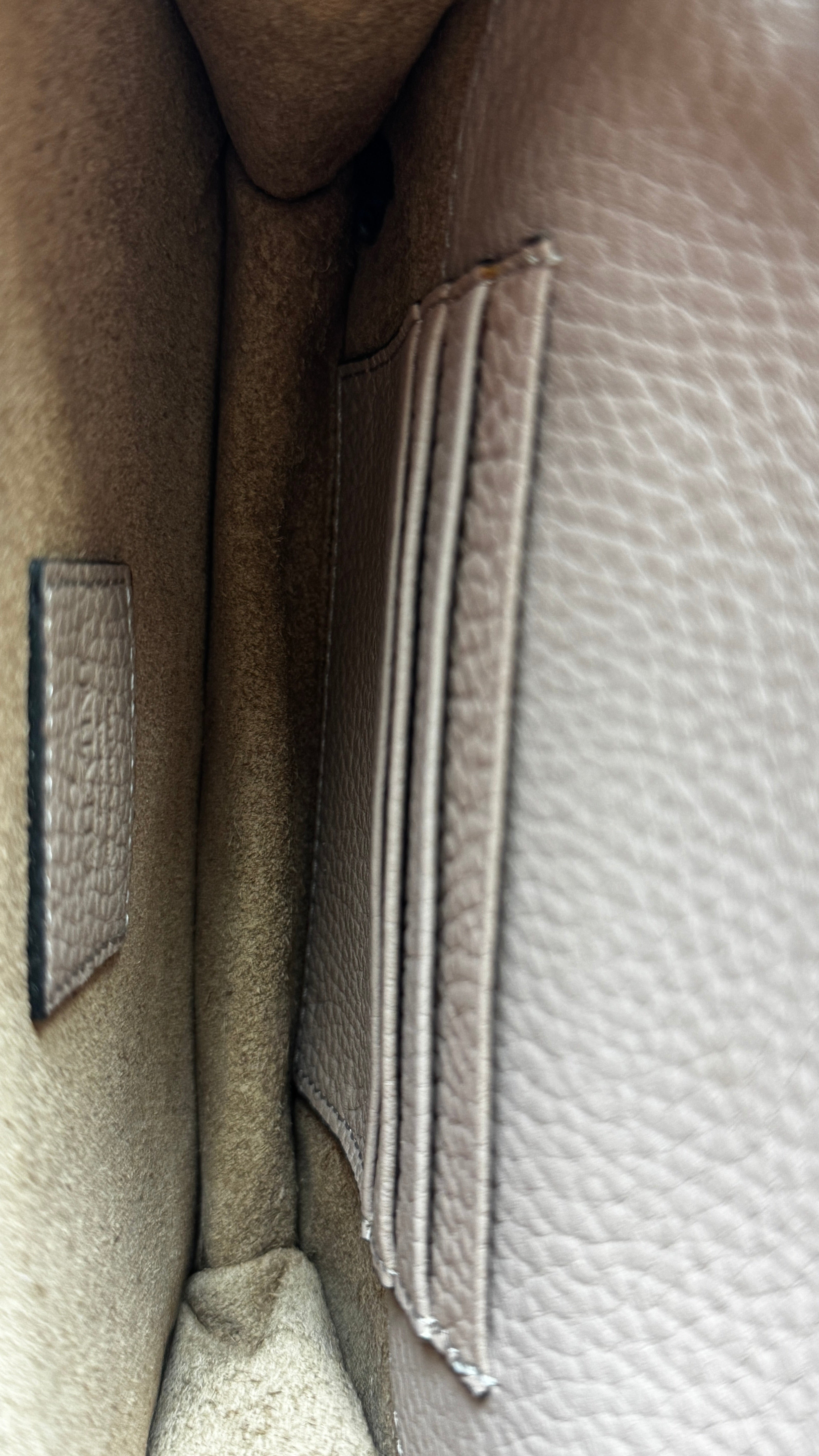 Valentino Grey Rockstud Grainy Calfskin Bag inner