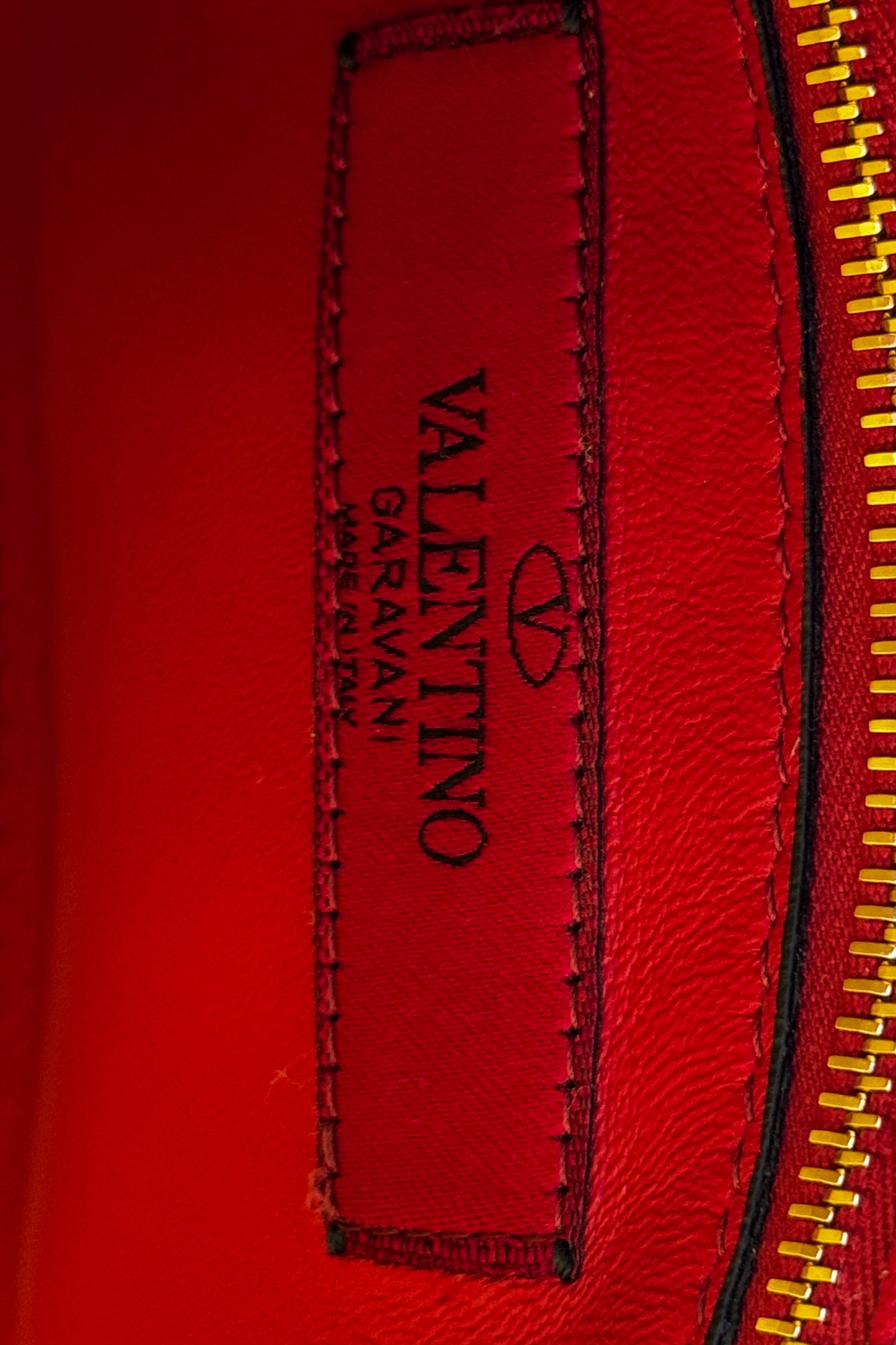 Valentino Yellow Rockstud Crossbody Bag logo two