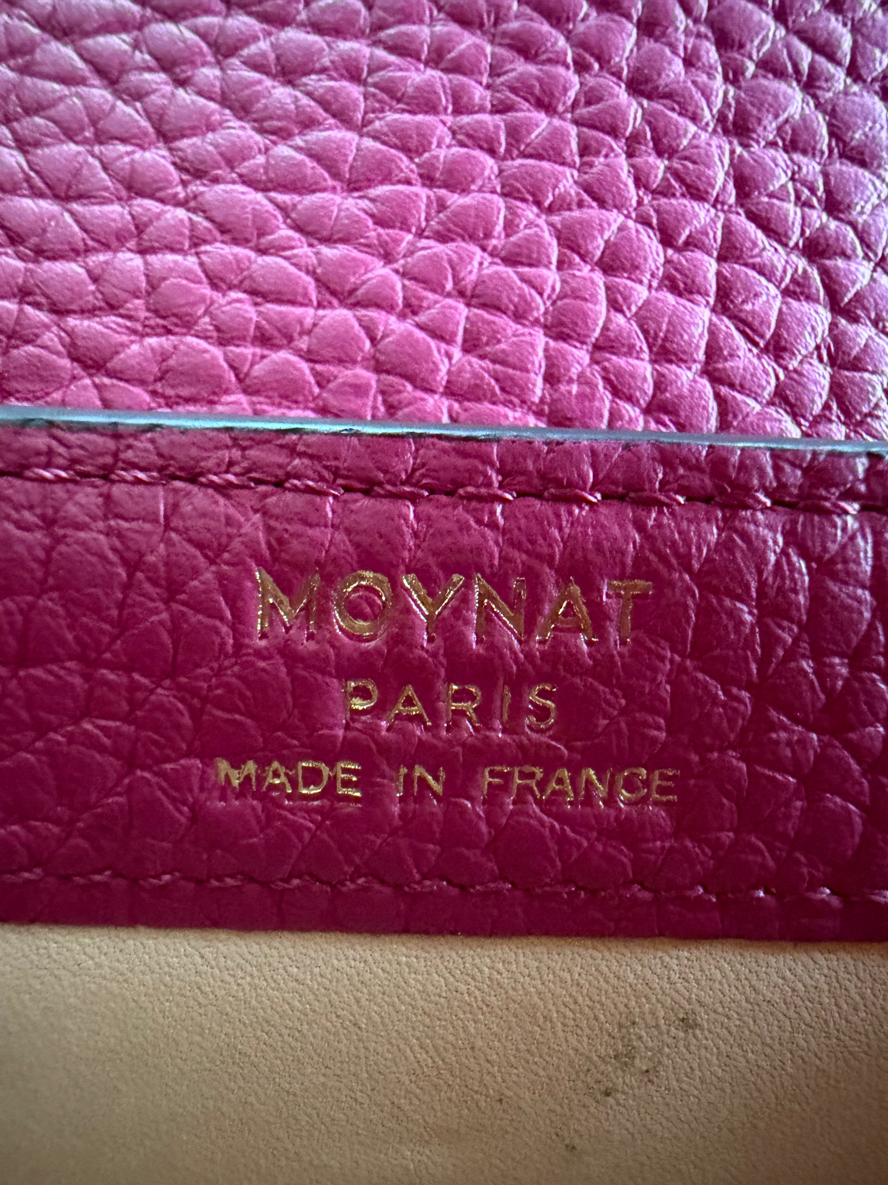Authentic preloved Moynat Rejane BB – Moynat Paris Made in France logo detail